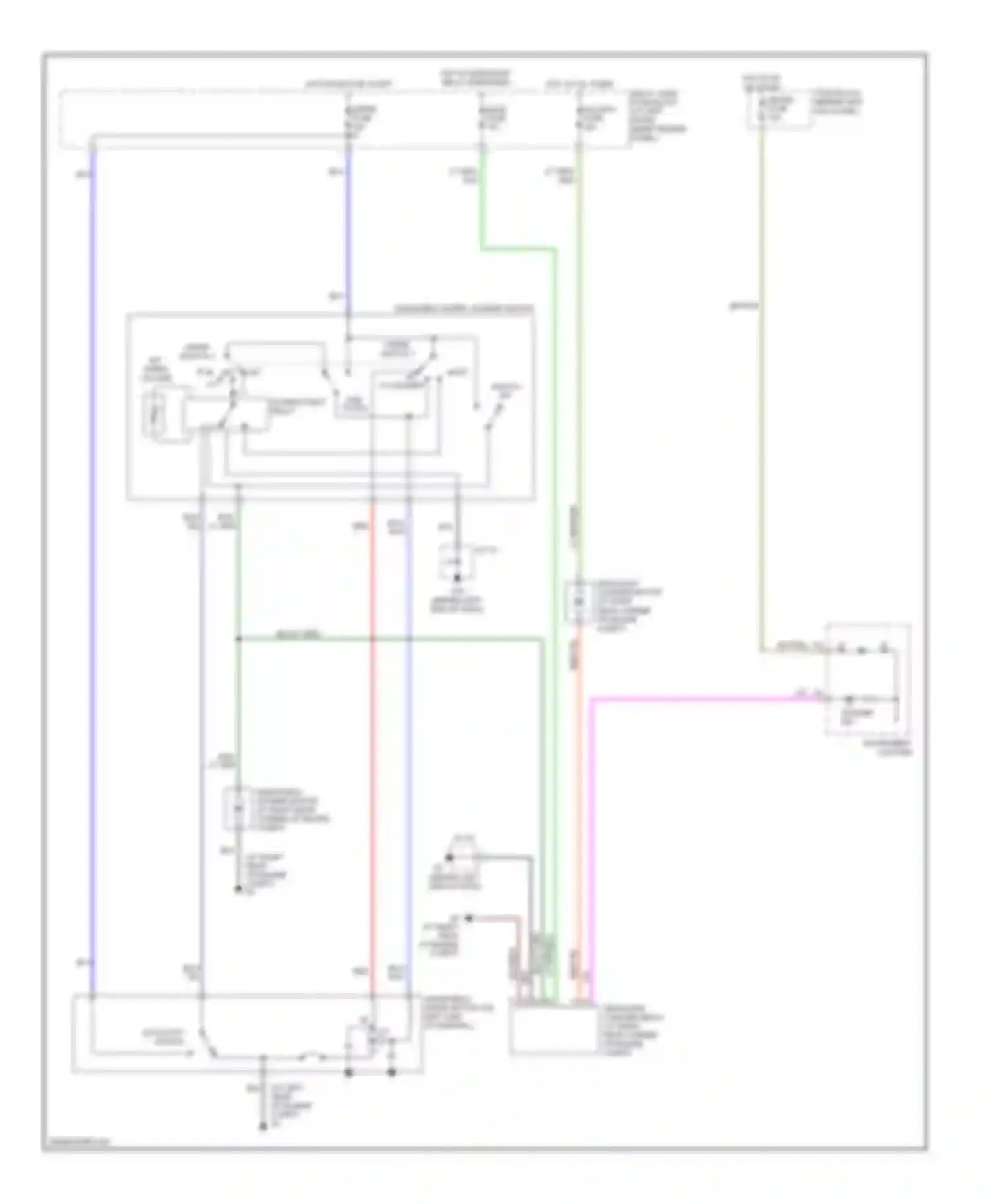 RX-8 Mazda I (2003-2008): Wiper/washer circuit