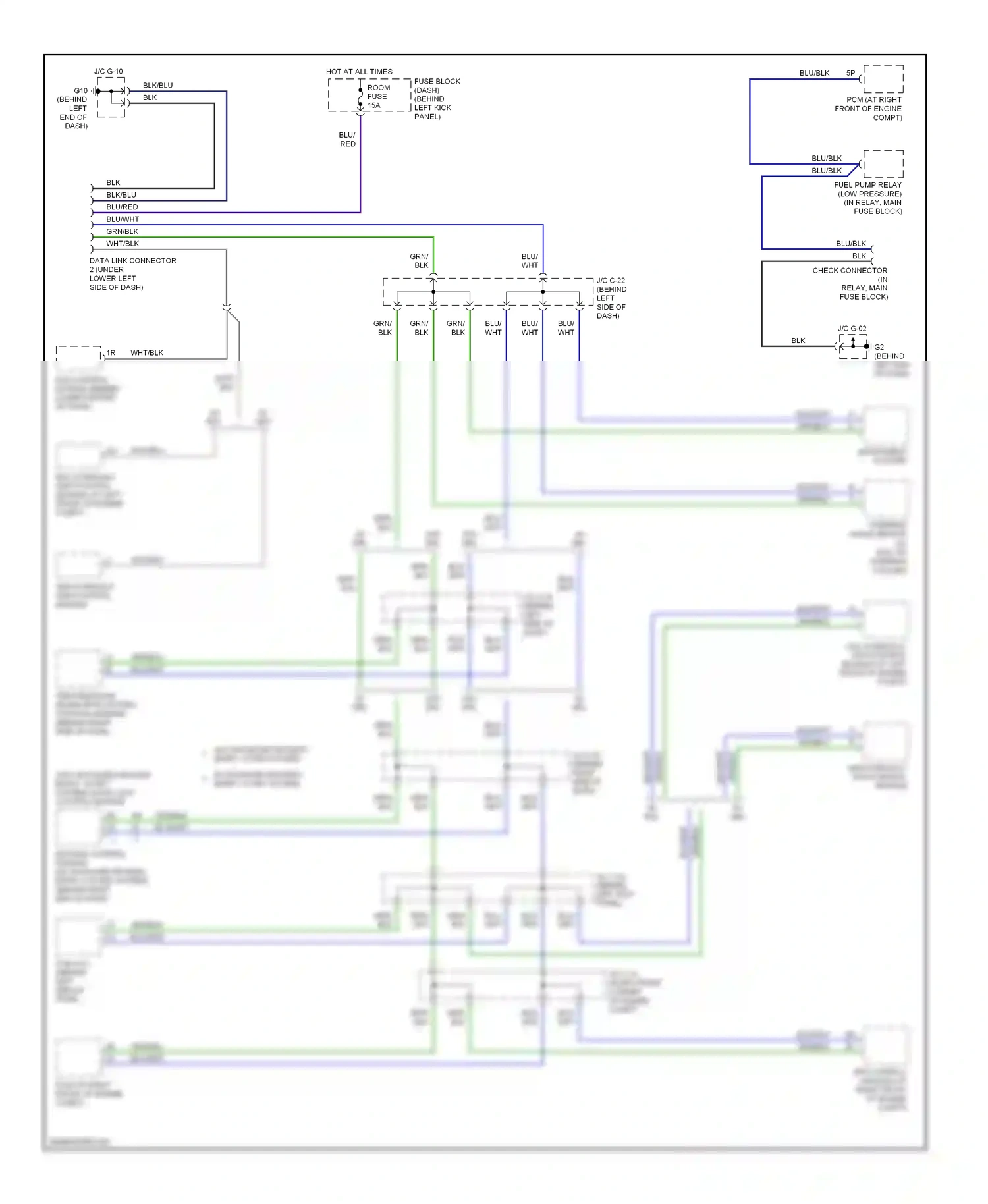Mazda RX-8 I (2003-2008) abs hydraulic unit/control module wiring diagram  (1 of 1)