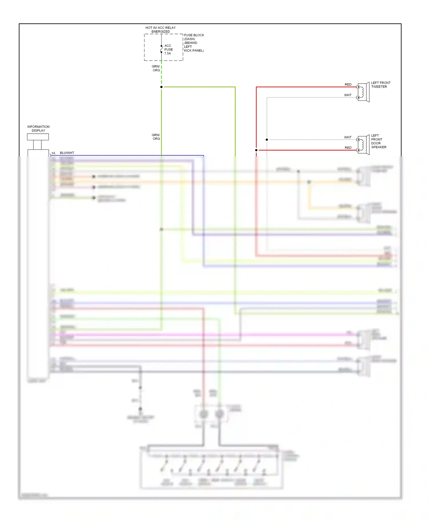 Mazda RX-8 I (2003-2008) clock- spring wiring diagram  (6 of 7)