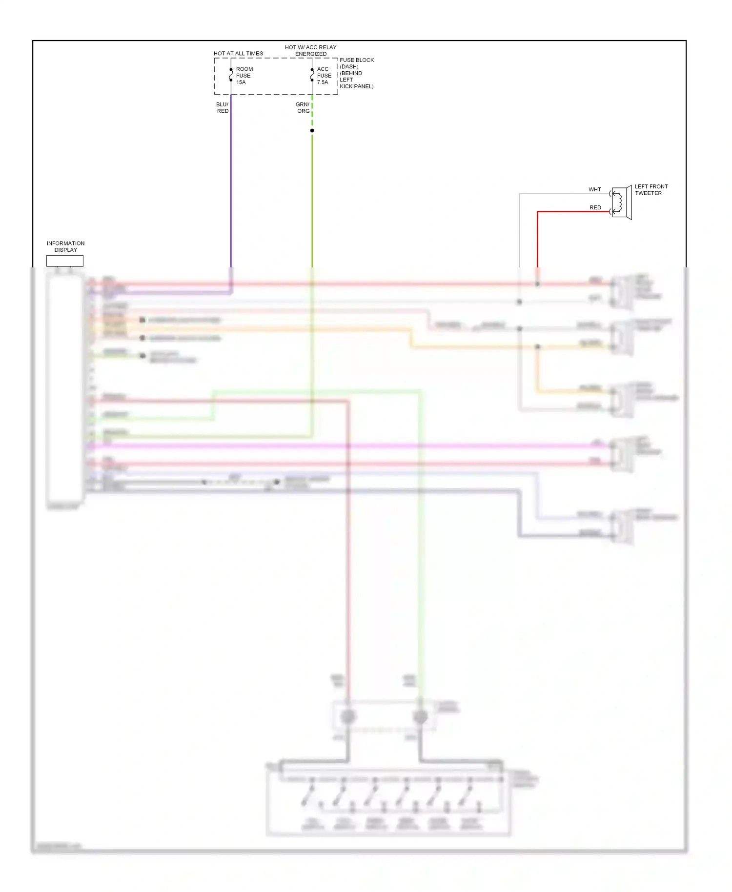 Mazda RX-8 I (2003-2008) clock- spring wiring diagram  (5 of 7)