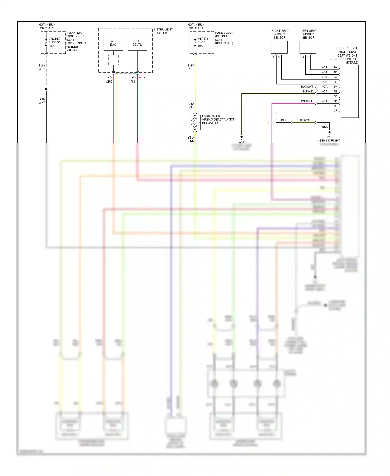 Mazda RX-8 I (2003-2008) clock- spring wiring diagram  (7 of 7)