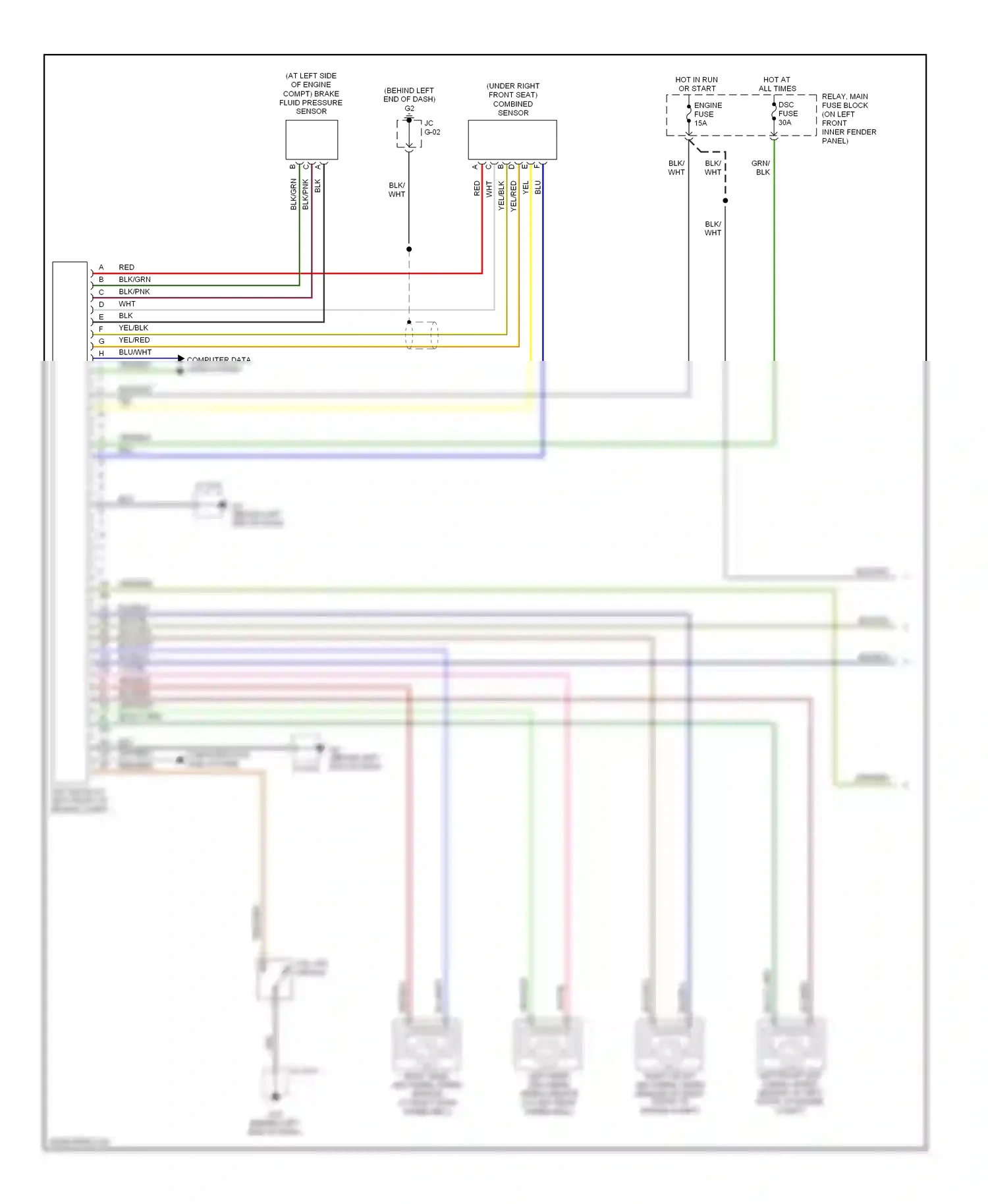 Mazda RX-8 I (2003-2008) computer data lines system wiring diagram  (1 of 18)
