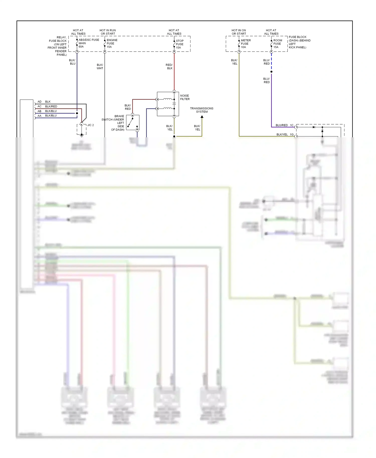 Mazda RX-8 I (2003-2008) computer data lines system wiring diagram  (3 of 18)
