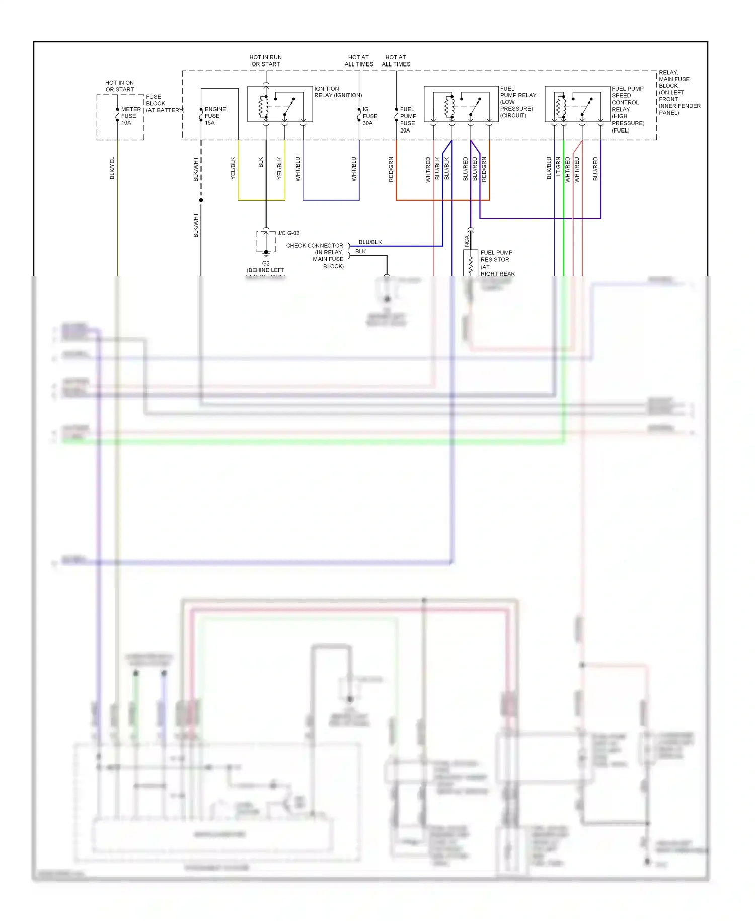 Mazda RX-8 I (2003-2008) computer data lines system wiring diagram  (10 of 18)