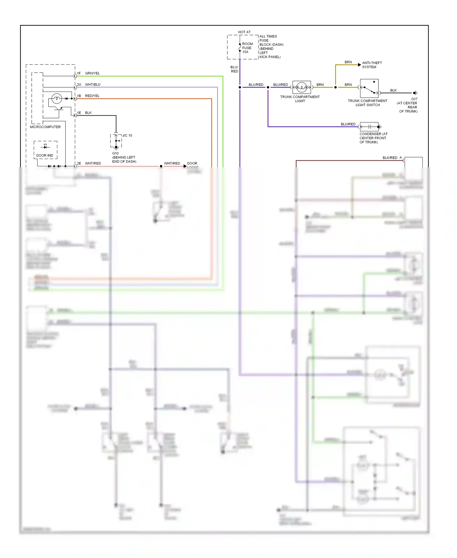 Mazda RX-8 I (2003-2008) microcomputer wiring diagram  (7 of 11)
