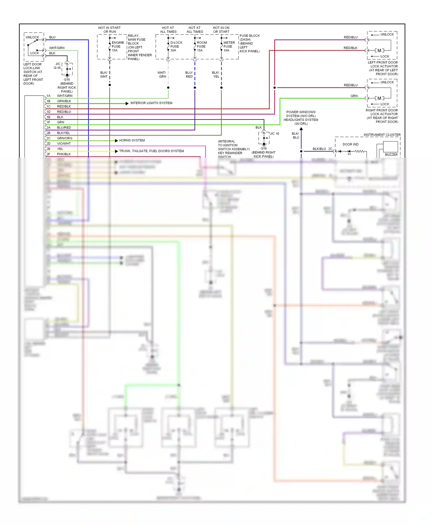 Mazda RX-8 I (2003-2008) microcomputer wiring diagram  (2 of 11)
