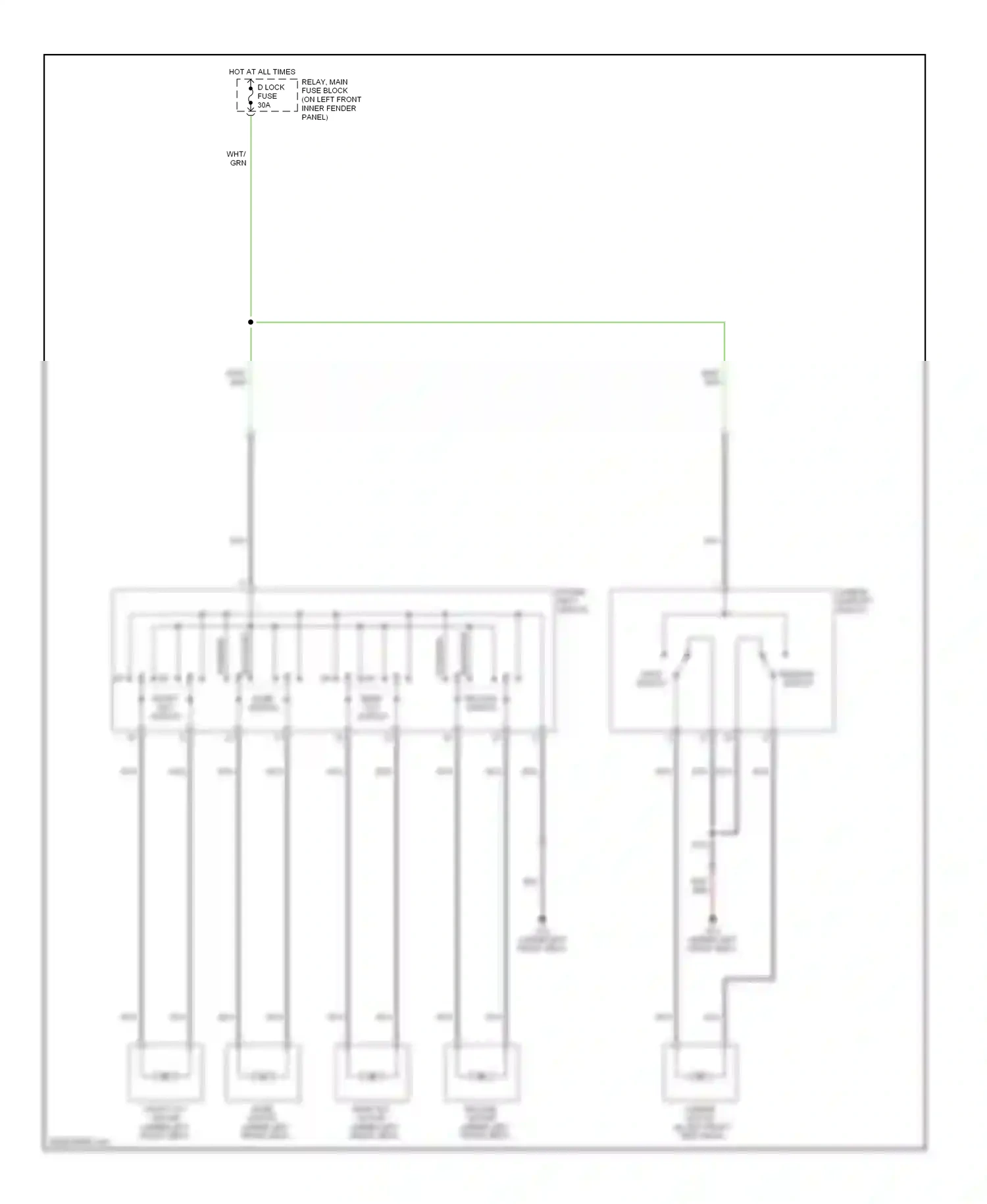 Mazda RX-8 I (2003-2008) release switch wiring diagram  (1 of 1)
