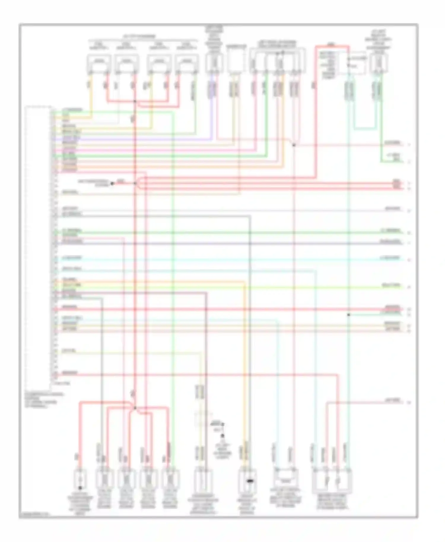 Tribute Mazda I facelift (2004-2007): Wiring diagram engine performance 2.3l (1 of 4)