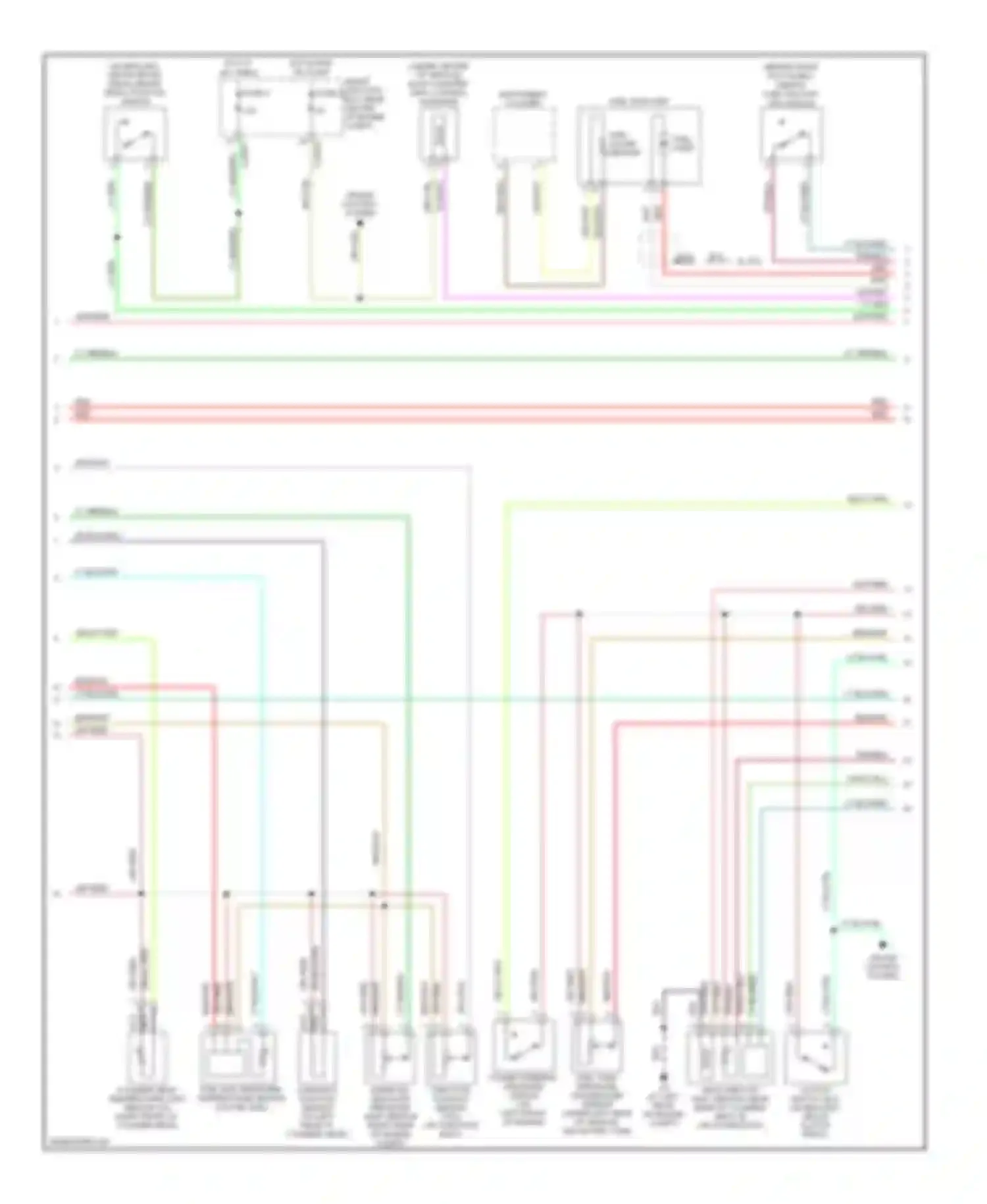 Tribute Mazda I facelift (2004-2007): Wiring diagram engine performance 2.3l (2 of 4)