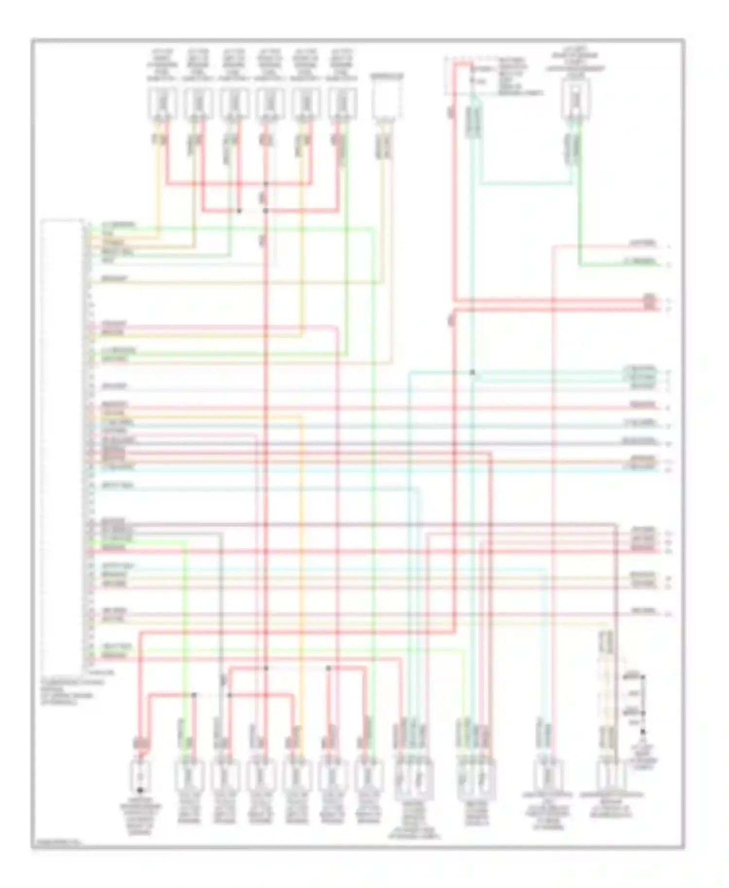 Tribute Mazda I facelift (2004-2007): Wiring diagram engine performance 3.0l (1 of 4)