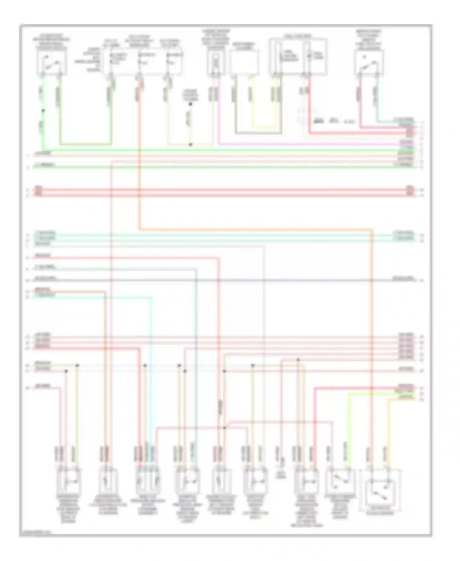 Tribute Mazda I facelift (2004-2007): Wiring diagram engine performance 3.0l (2 of 4)