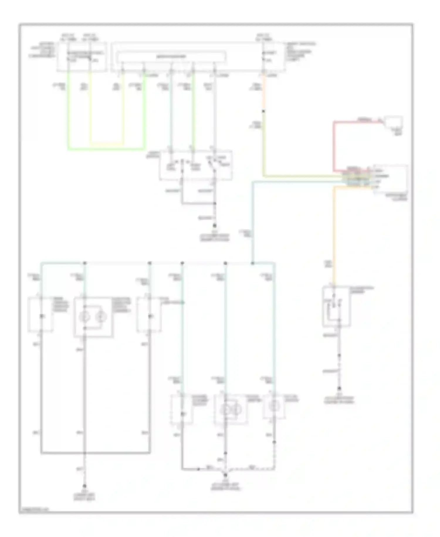 Tribute Mazda I facelift (2004-2007): Instrument illumination circuit