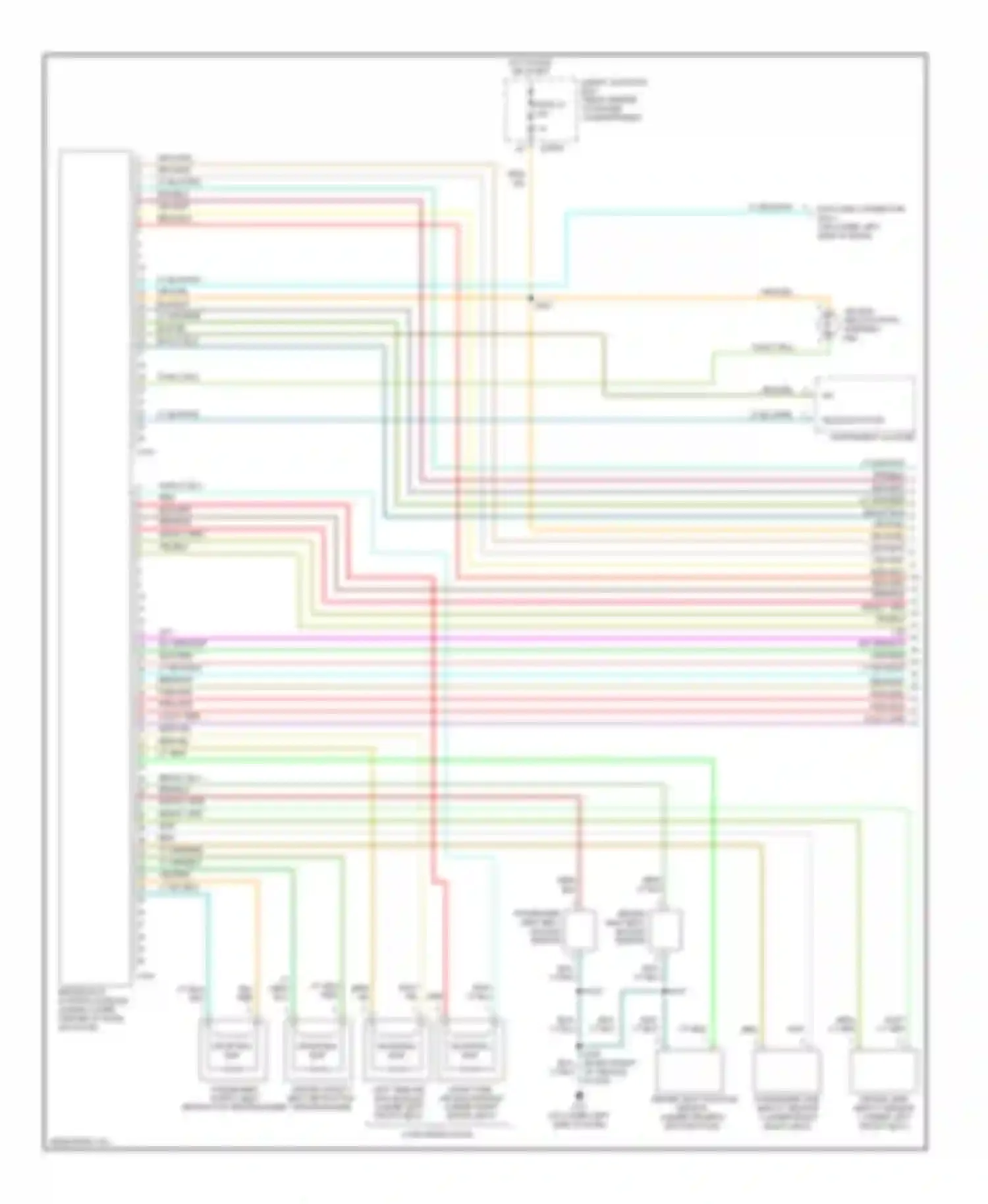 Tribute Mazda I facelift (2004-2007): Supplemental restraints circuit (1 of 2)