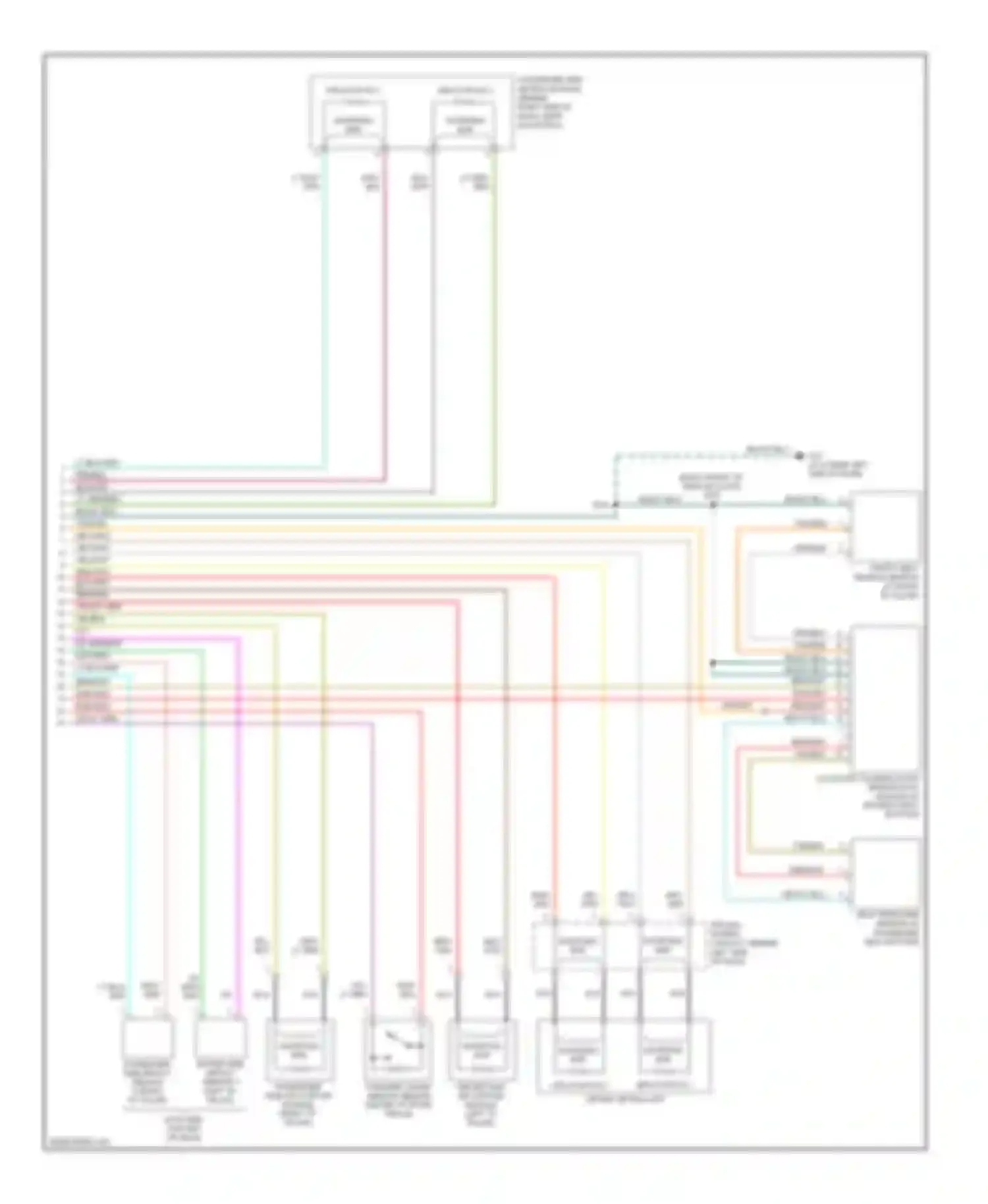 Tribute Mazda I facelift (2004-2007): Supplemental restraints circuit (2 of 2)