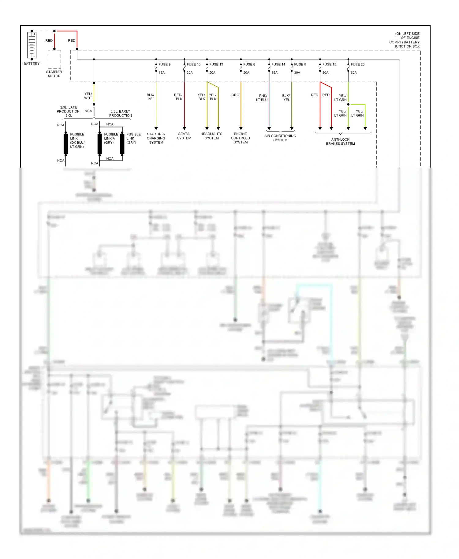 Mazda Tribute I facelift (2004-2007) computer data lines system wiring diagram  (6 of 7)