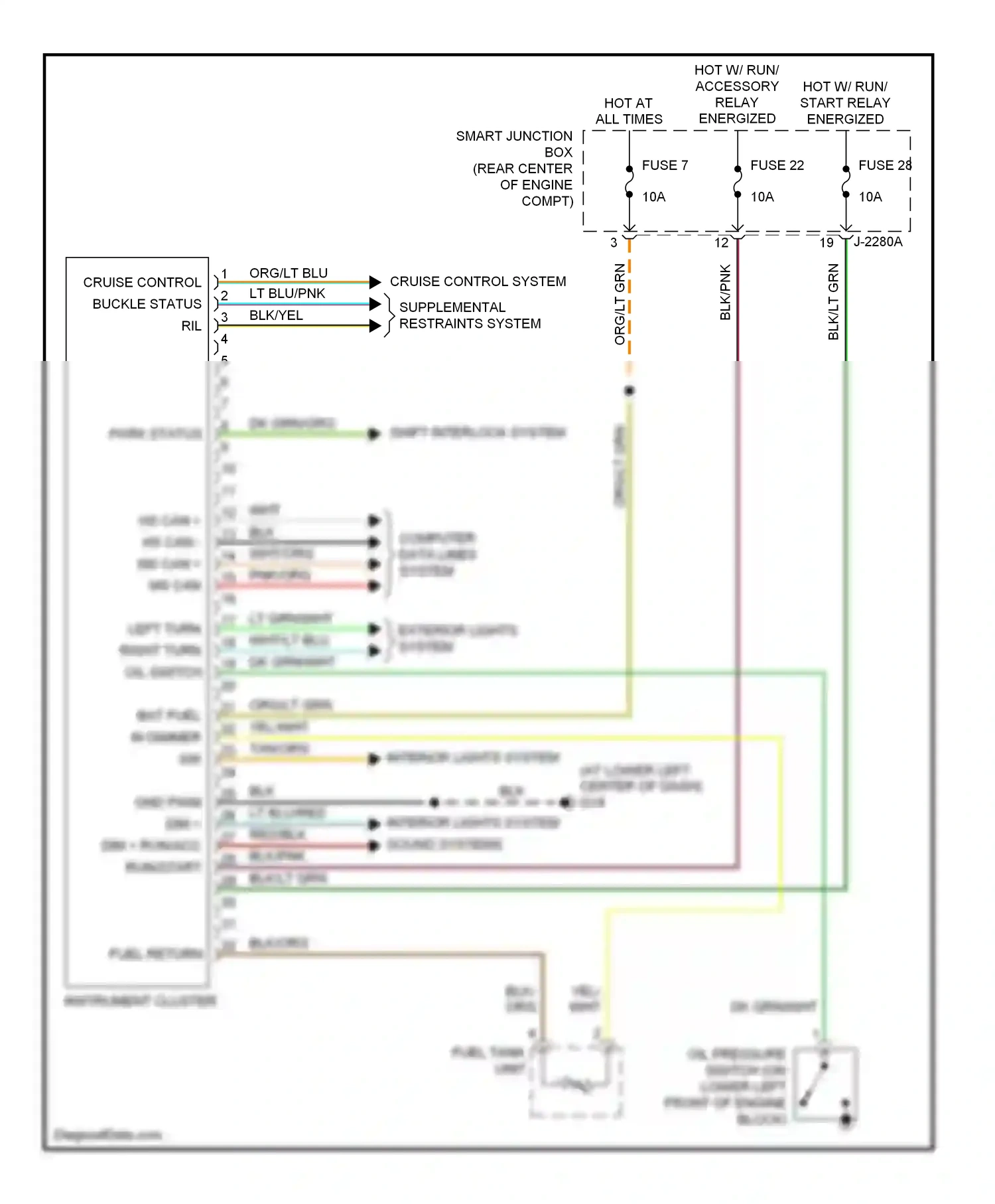 Mazda Tribute I facelift (2004-2007) computer data lines system wiring diagram  (5 of 7)
