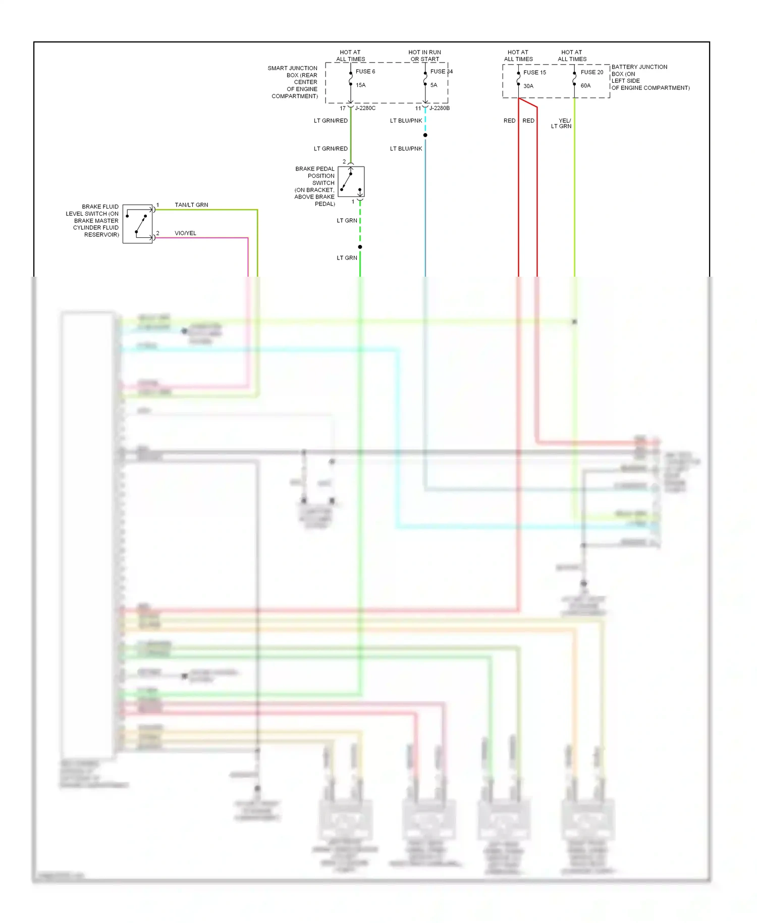 Mazda Tribute I facelift (2004-2007) computer data lines system wiring diagram  (2 of 7)