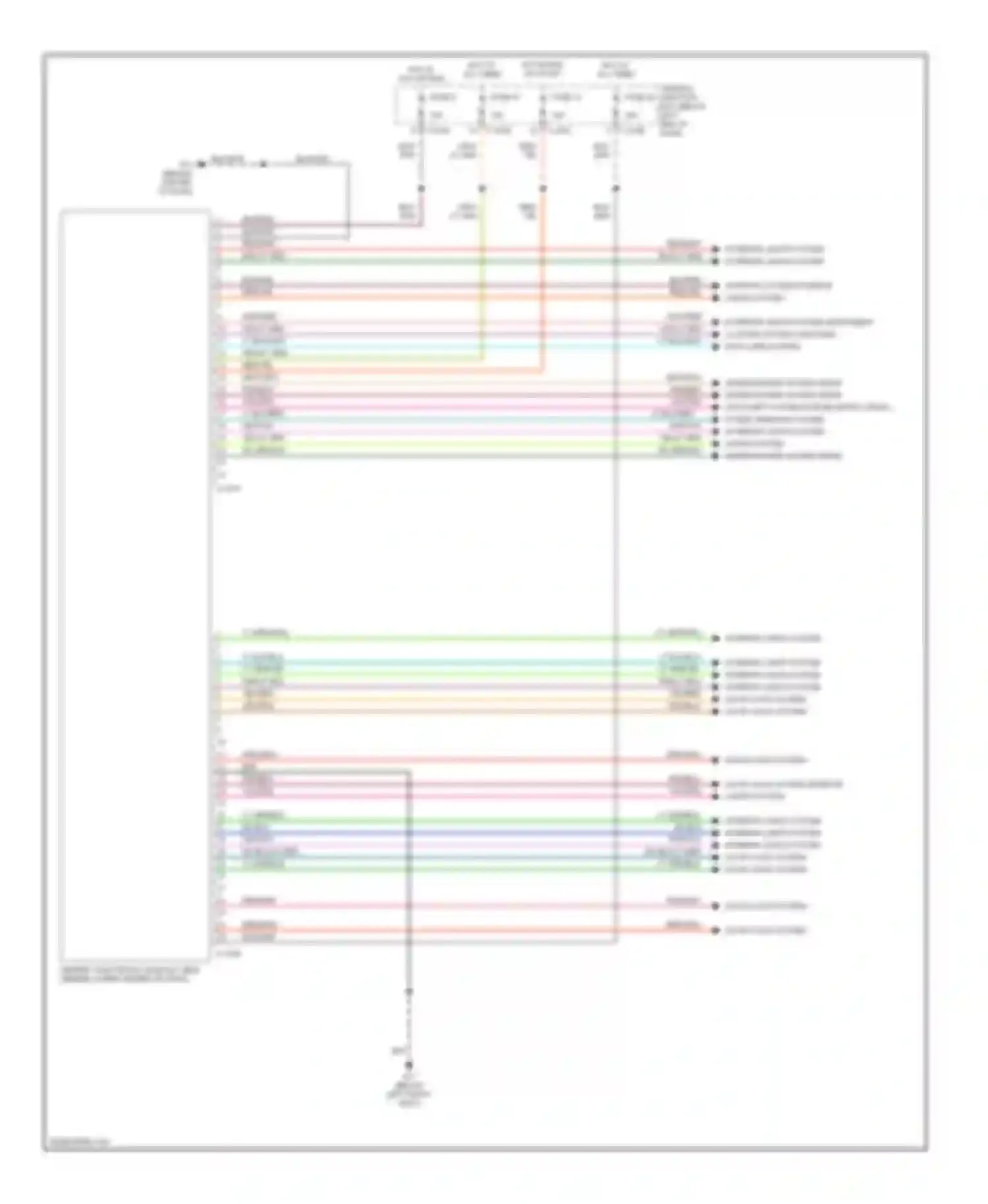 Tribute Mazda I (2000-2004): Body computer circuits
