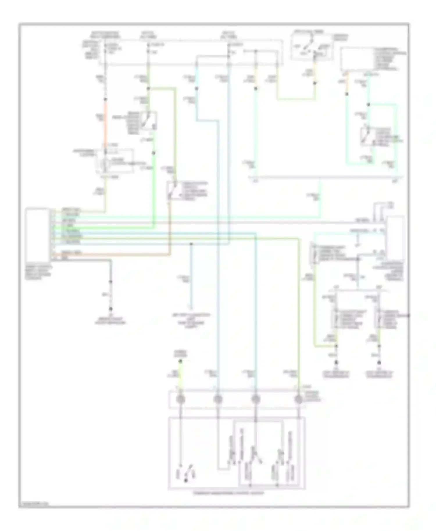 Tribute Mazda I (2000-2004): Cruise control circuit