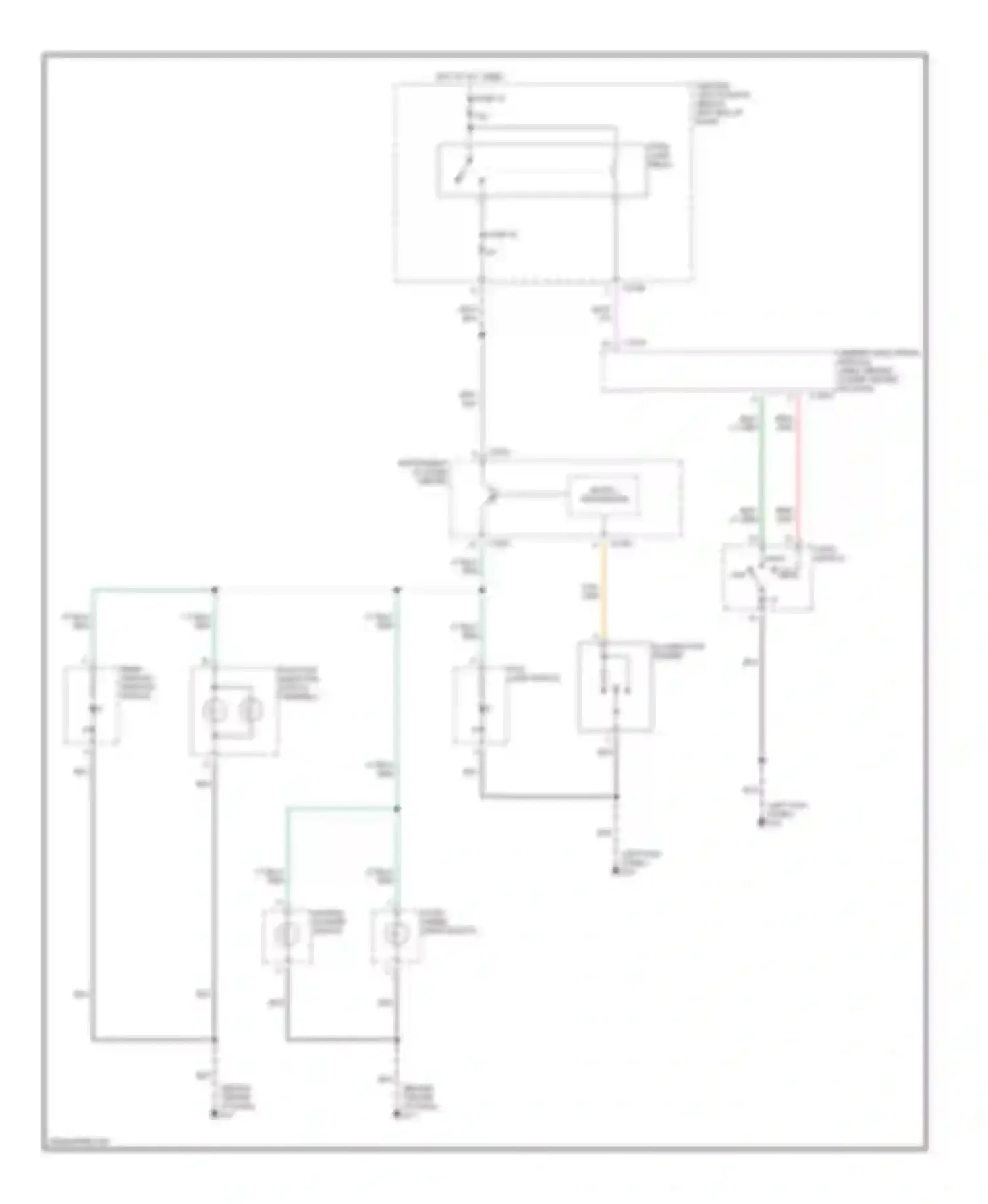 Tribute Mazda I (2000-2004): Instrument illumination circuit