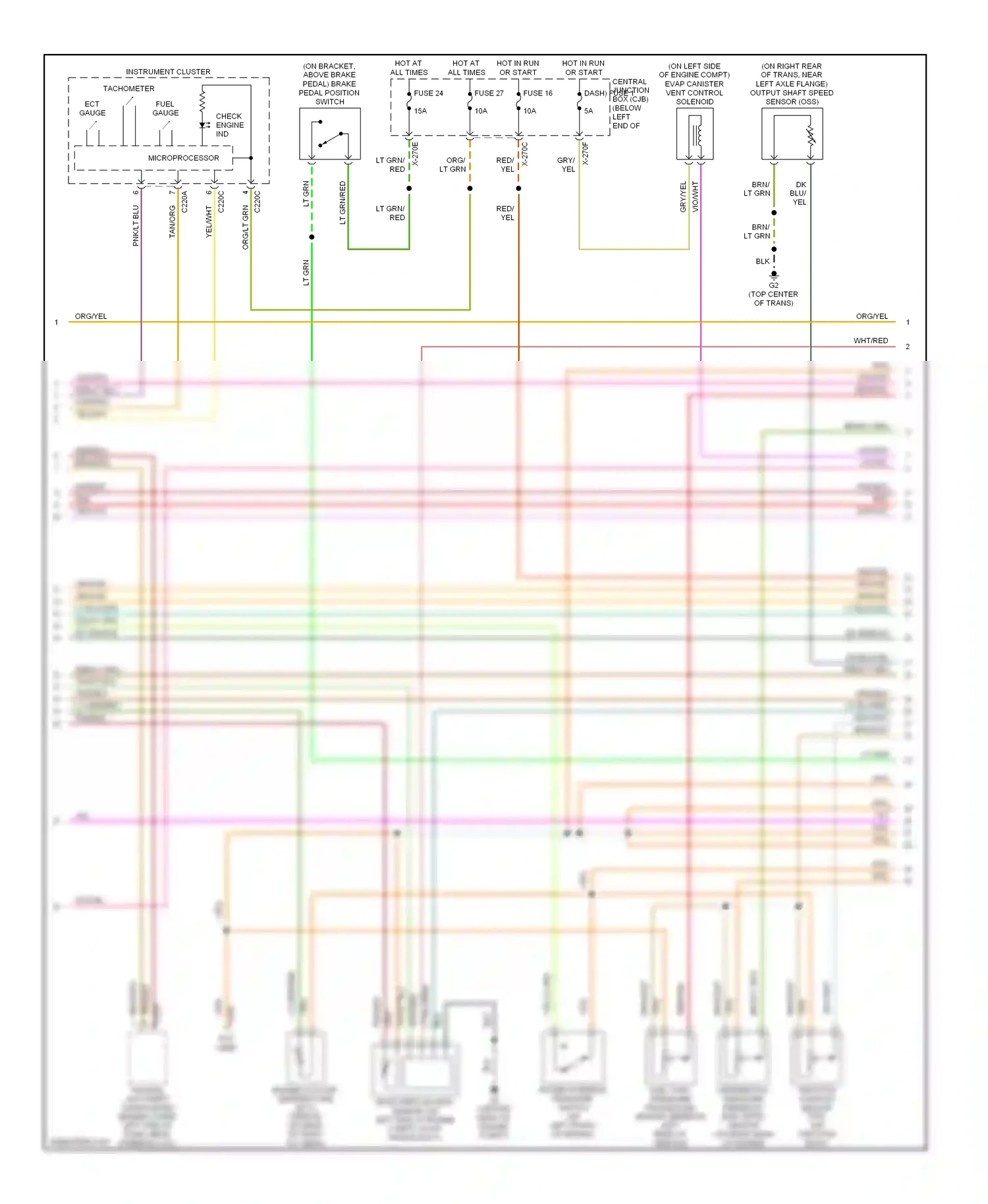 Mazda Tribute I (2000-2004) blk wiring diagram  (18 of 49)
