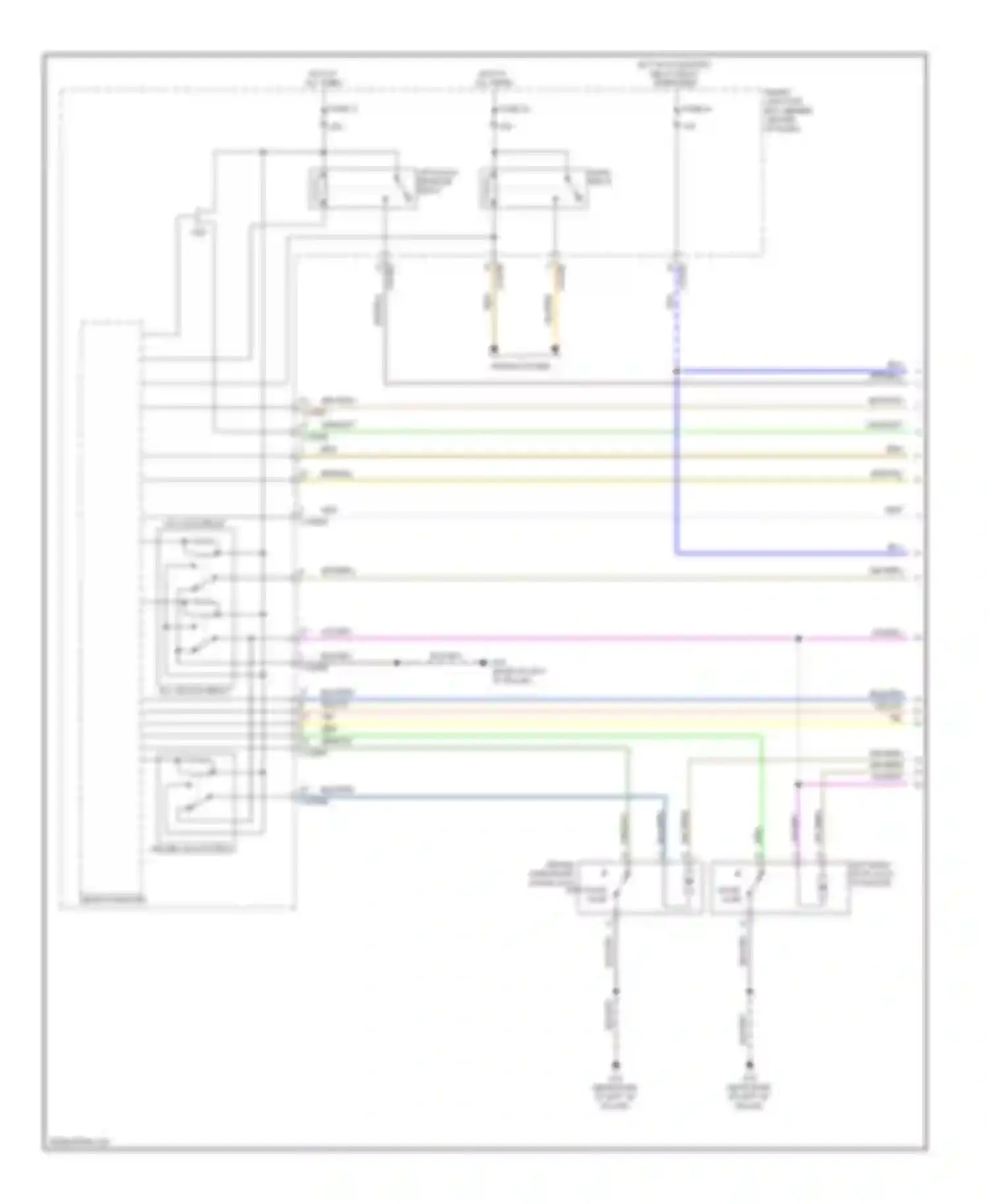 Tribute Mazda II (2007-2011): Forced entry circuit, except hybrid (1 of 2)