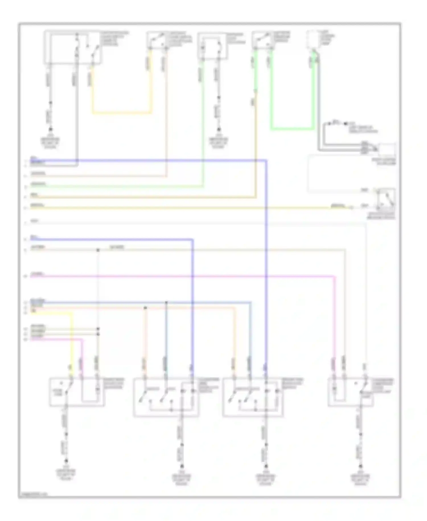 Tribute Mazda II (2007-2011): Forced entry circuit, except hybrid (2 of 2)
