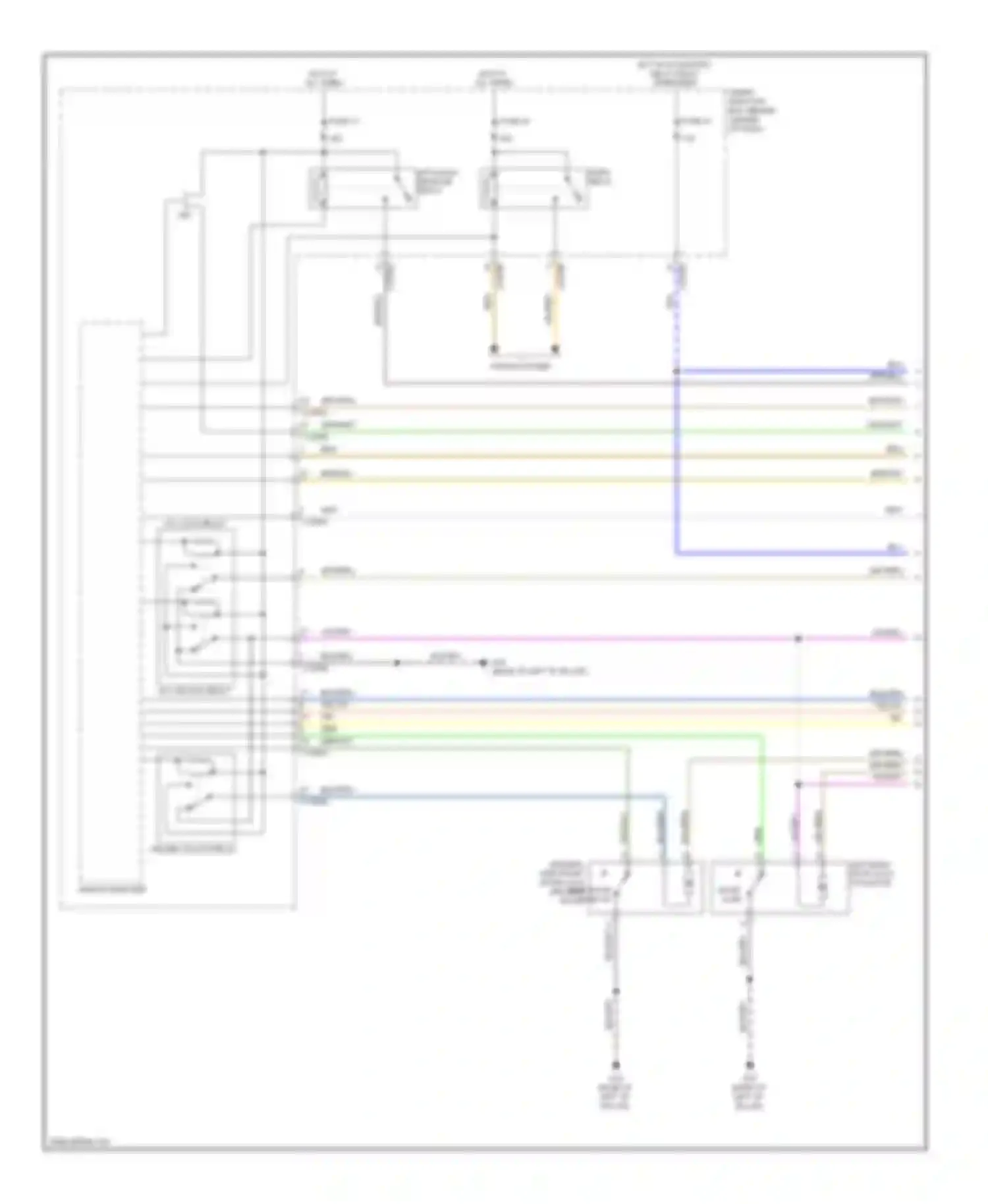 Tribute Mazda II (2007-2011): Forced entry circuit, hybrid (1 of 2)