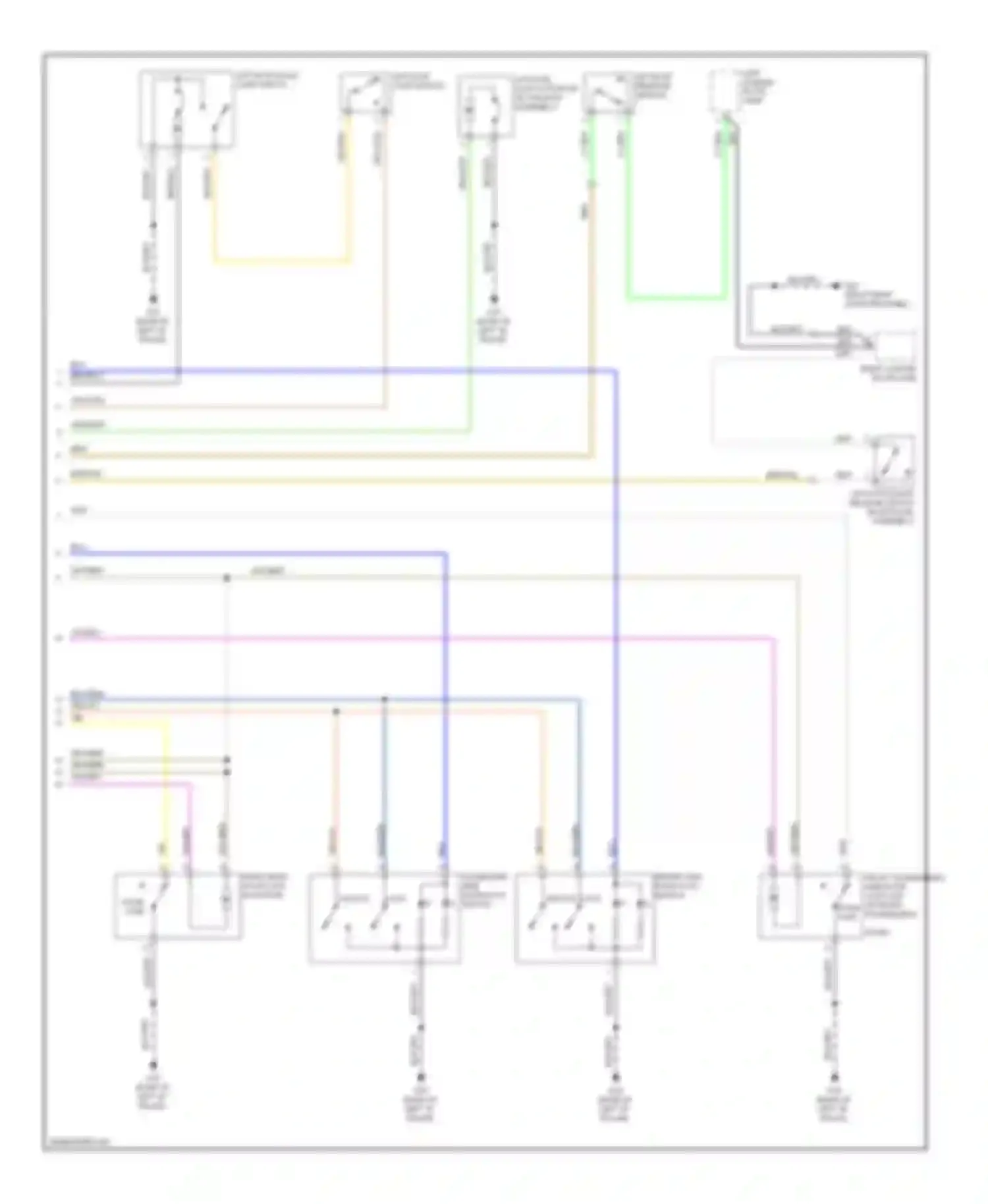 Tribute Mazda II (2007-2011): Forced entry circuit, hybrid (2 of 2)