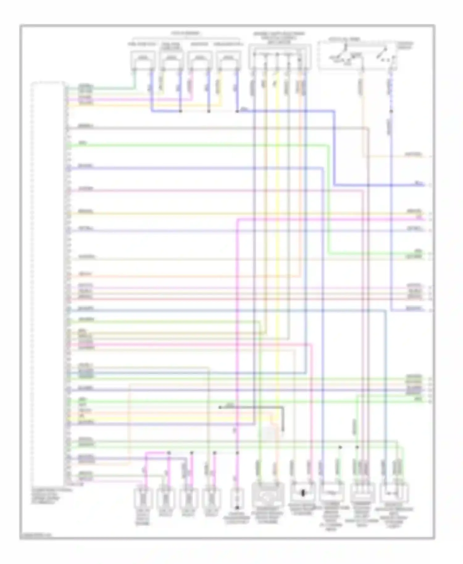 Tribute Mazda II (2007-2011): Wiring diagram engine performance 2.5l, hybrid (1 of 5)