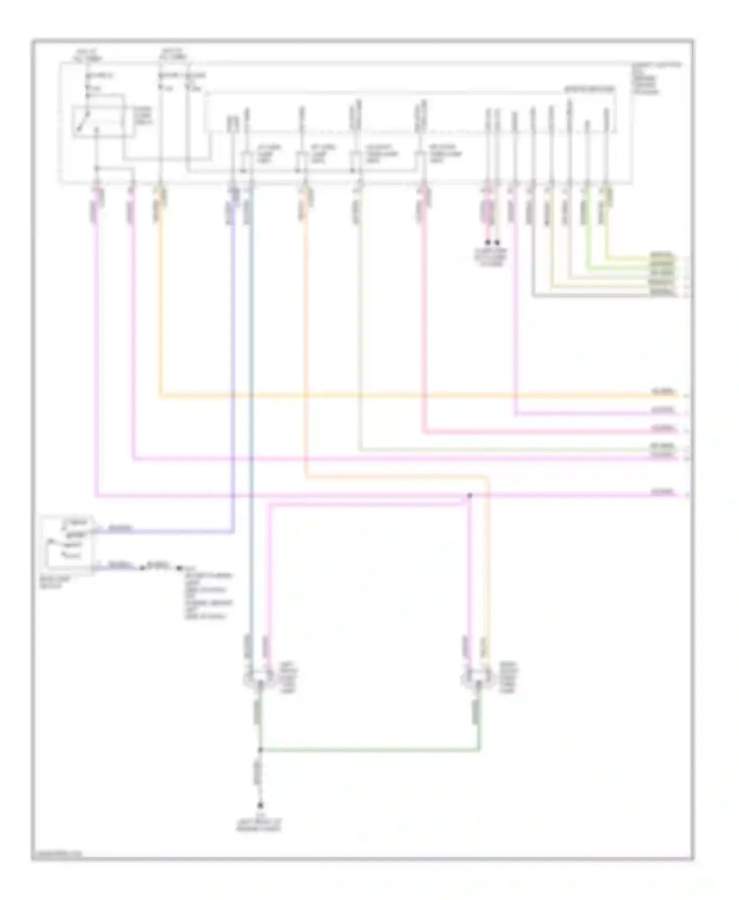 Tribute Mazda II (2007-2011): Exterior lamps circuit (1 of 2)