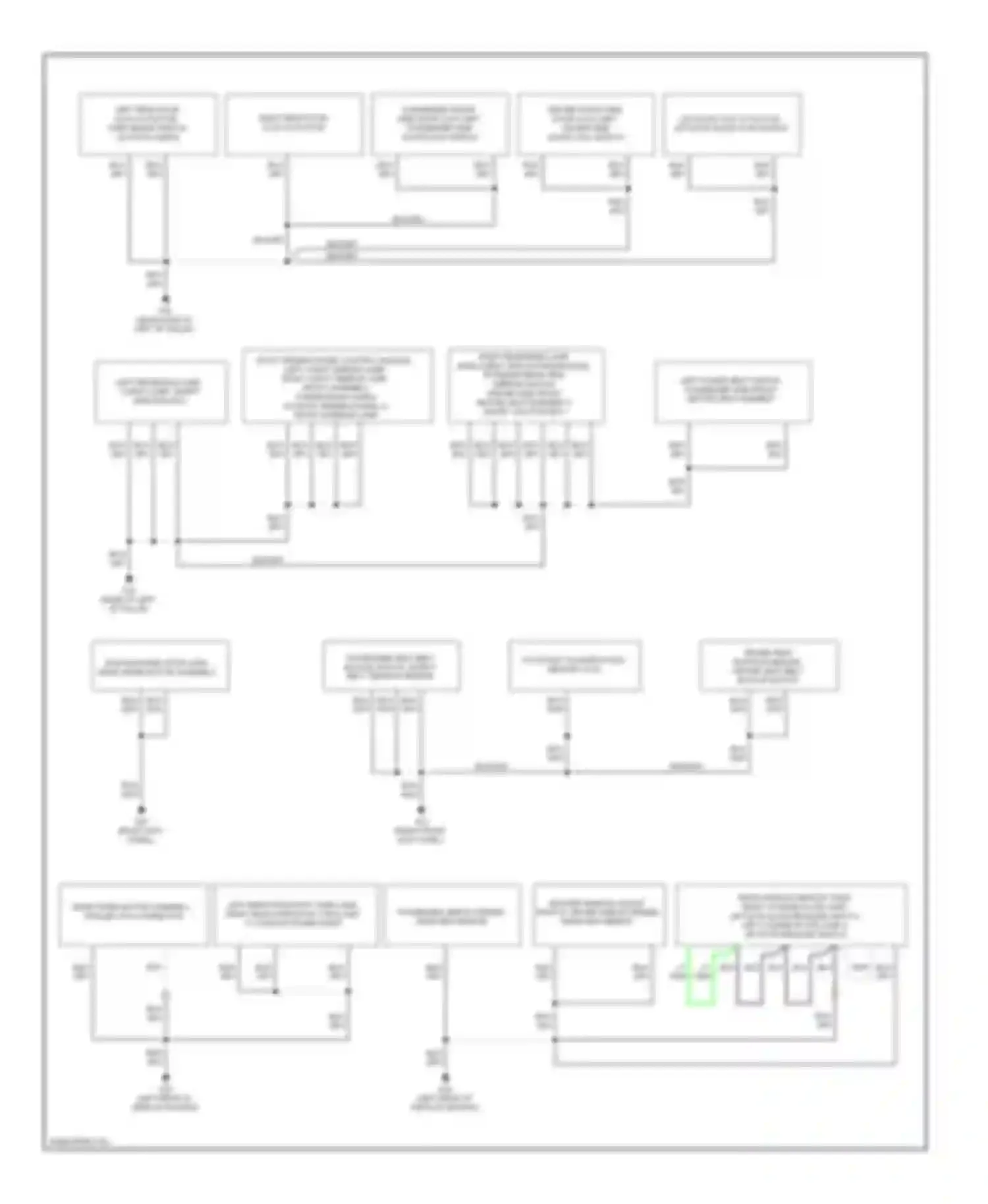 Tribute Mazda II (2007-2011): Ground distribution circuit, except hybrid (2 of 2)