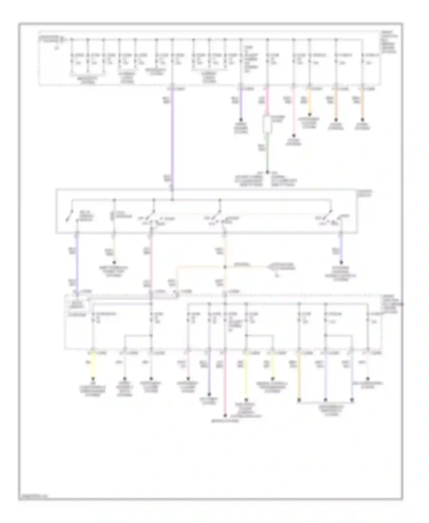 Tribute Mazda II (2007-2011): Power distribution circuit (2 of 2)