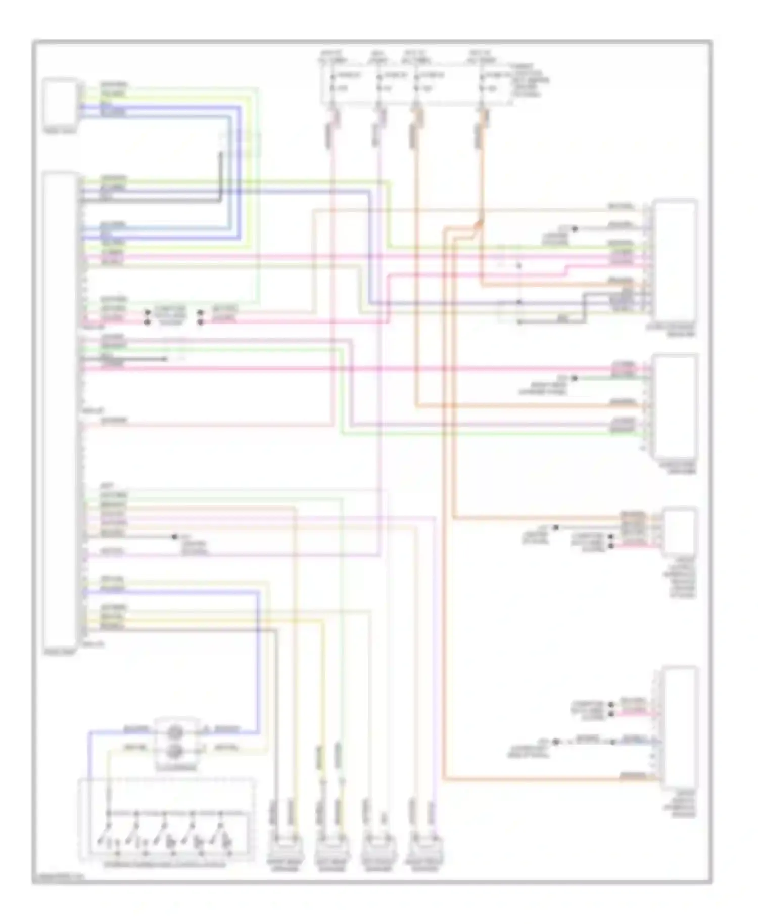 Tribute Mazda II (2007-2011): Premium radio circuit, except hybrid