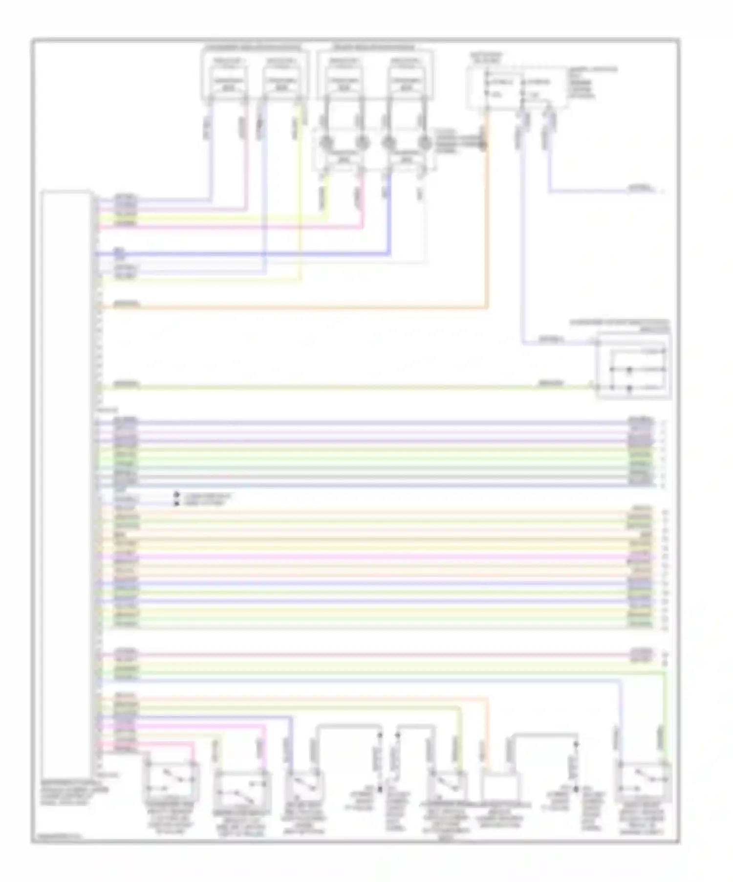 Tribute Mazda II (2007-2011): Supplemental restraints circuit (1 of 2)