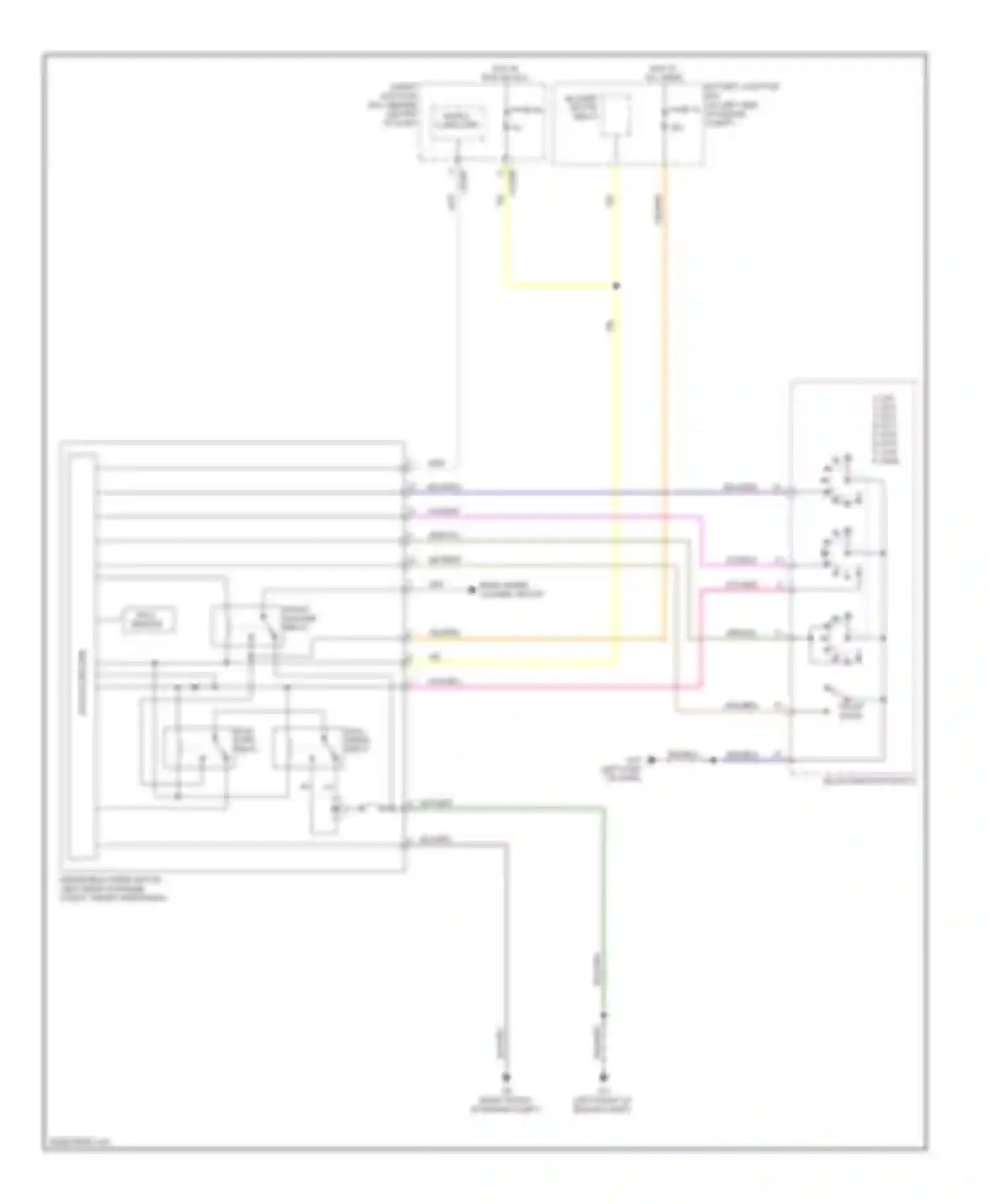 Tribute Mazda II (2007-2011): Front wiper/washer circuit, hybrid
