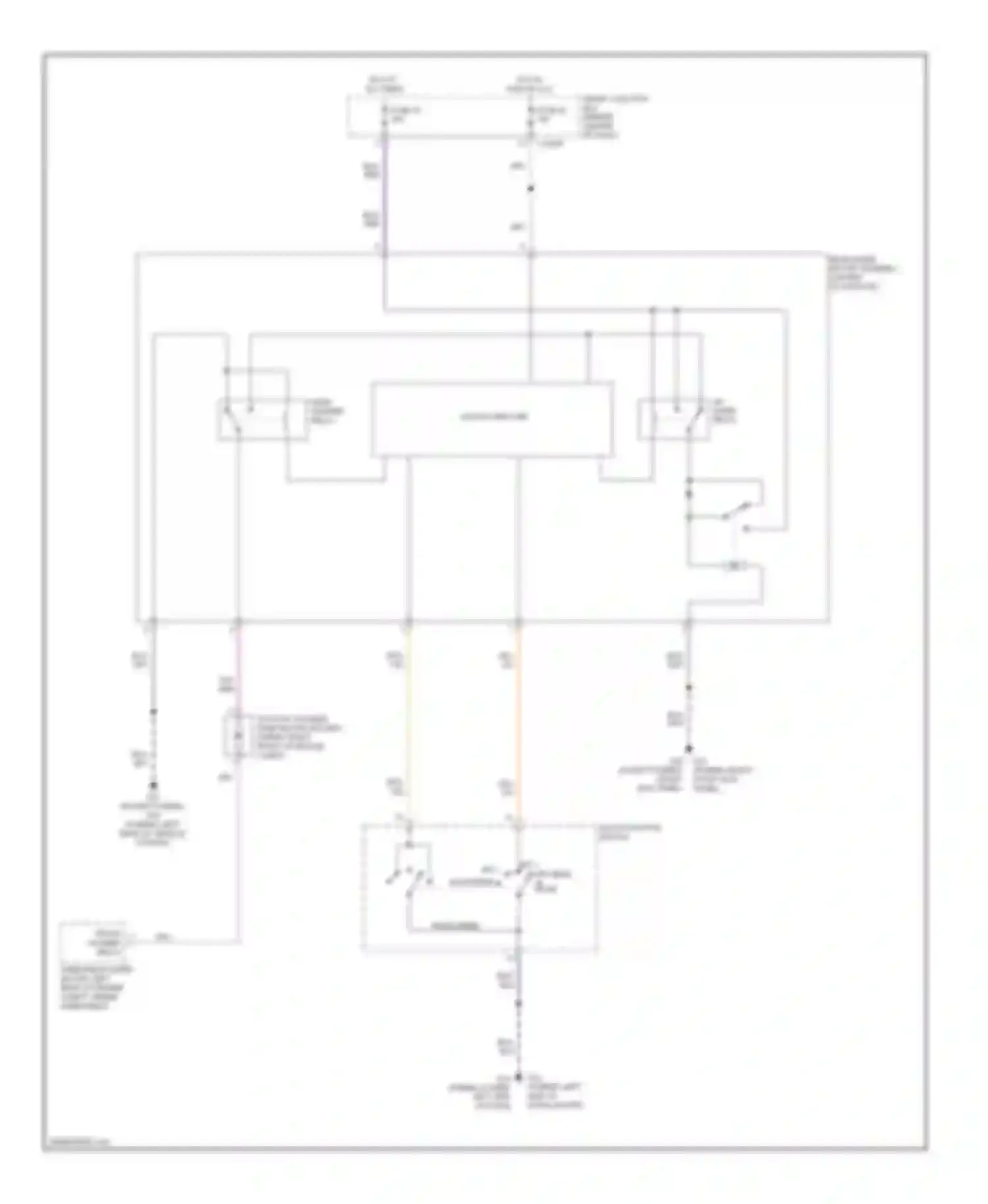 Tribute Mazda II (2007-2011): Rear wiper/washer circuit