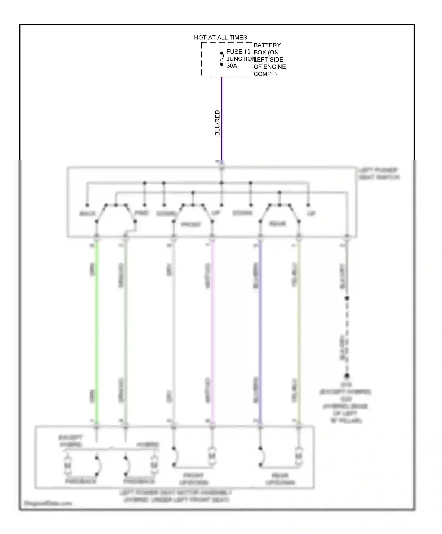 Mazda Tribute II (2007-2011) back wiring diagram  (1 of 1)