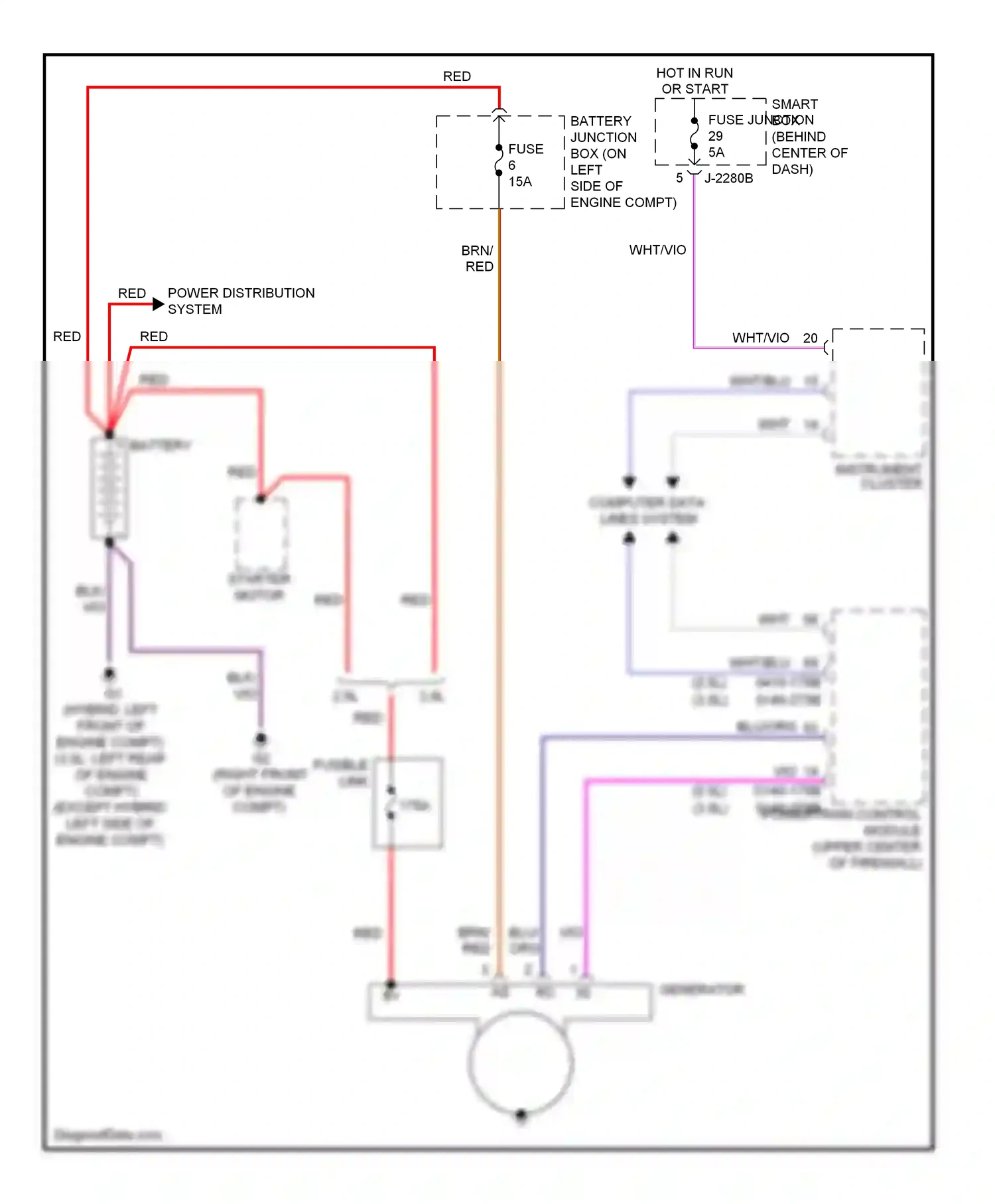 Mazda Tribute II (2007-2011) computer data lines system wiring diagram  (24 of 30)