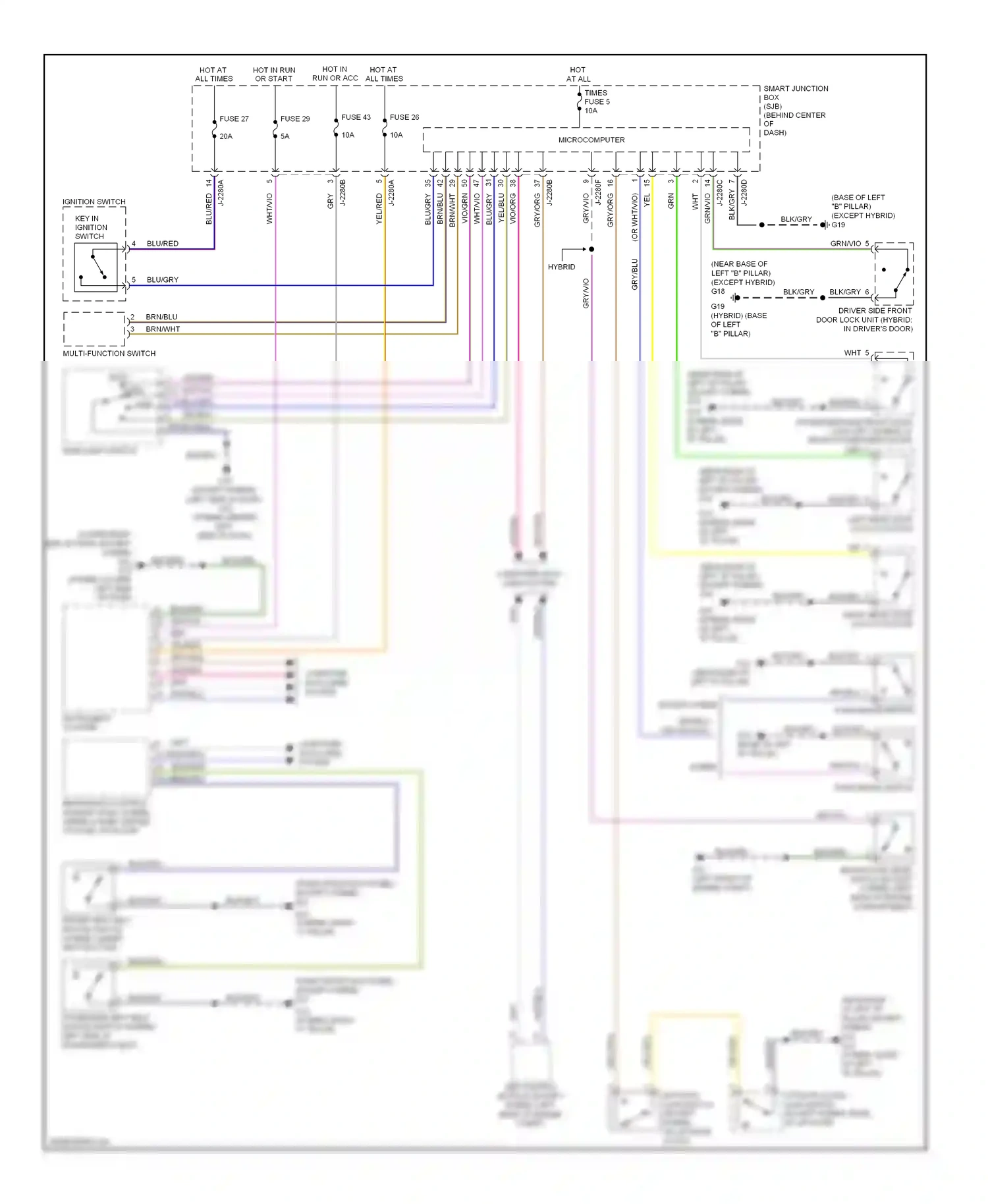 Mazda Tribute II (2007-2011) ignition switch wiring diagram  (6 of 9)