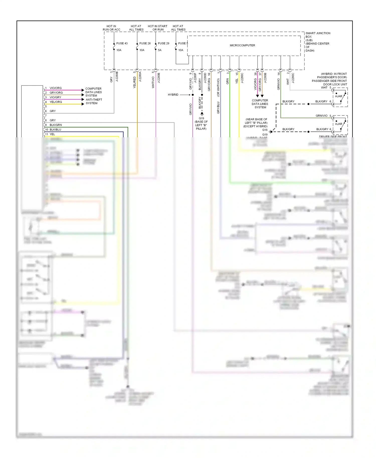 Mazda Tribute II (2007-2011) main light switch wiring diagram  (4 of 6)
