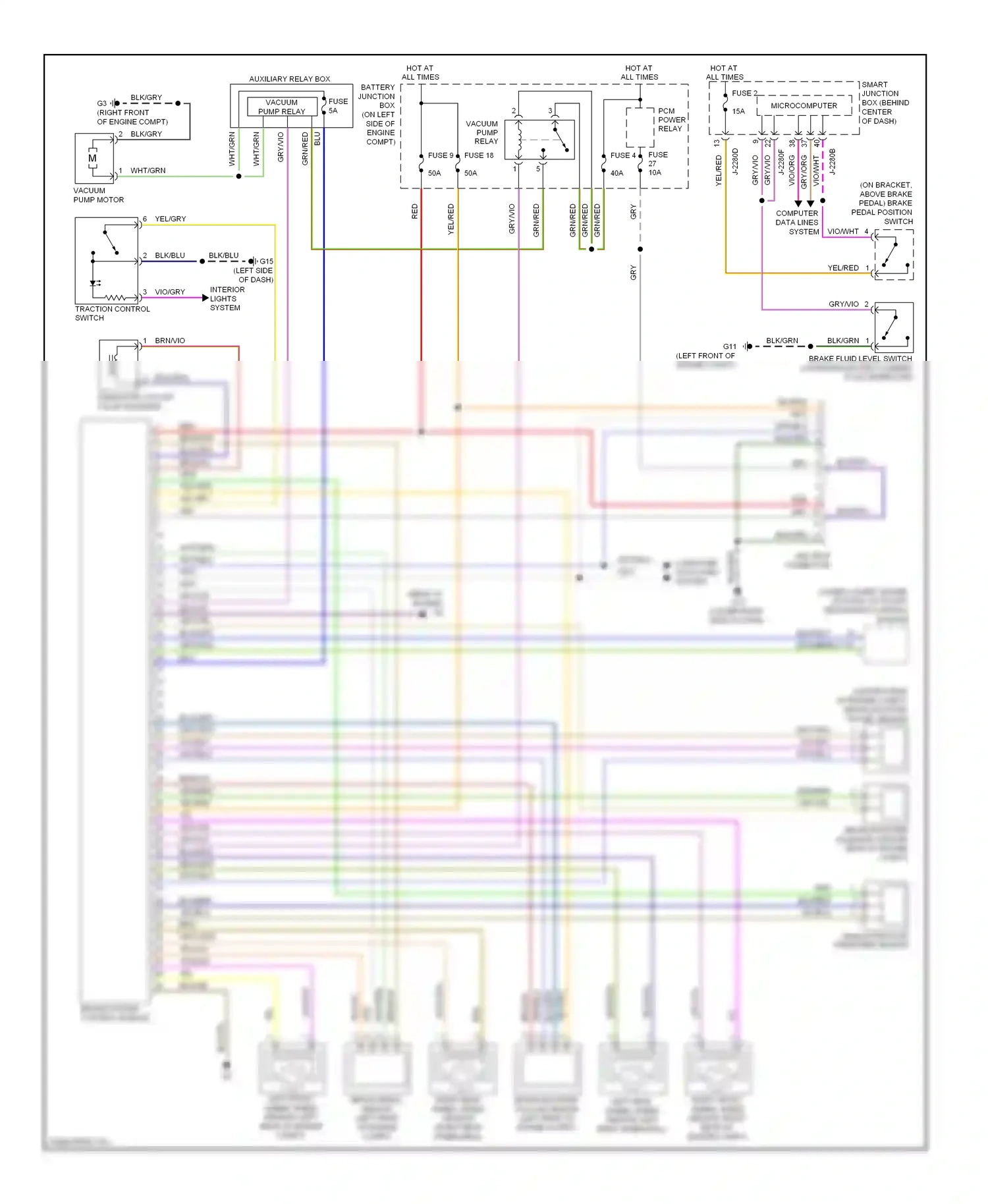 Mazda Tribute II (2007-2011) microcomputer wiring diagram  (2 of 23)