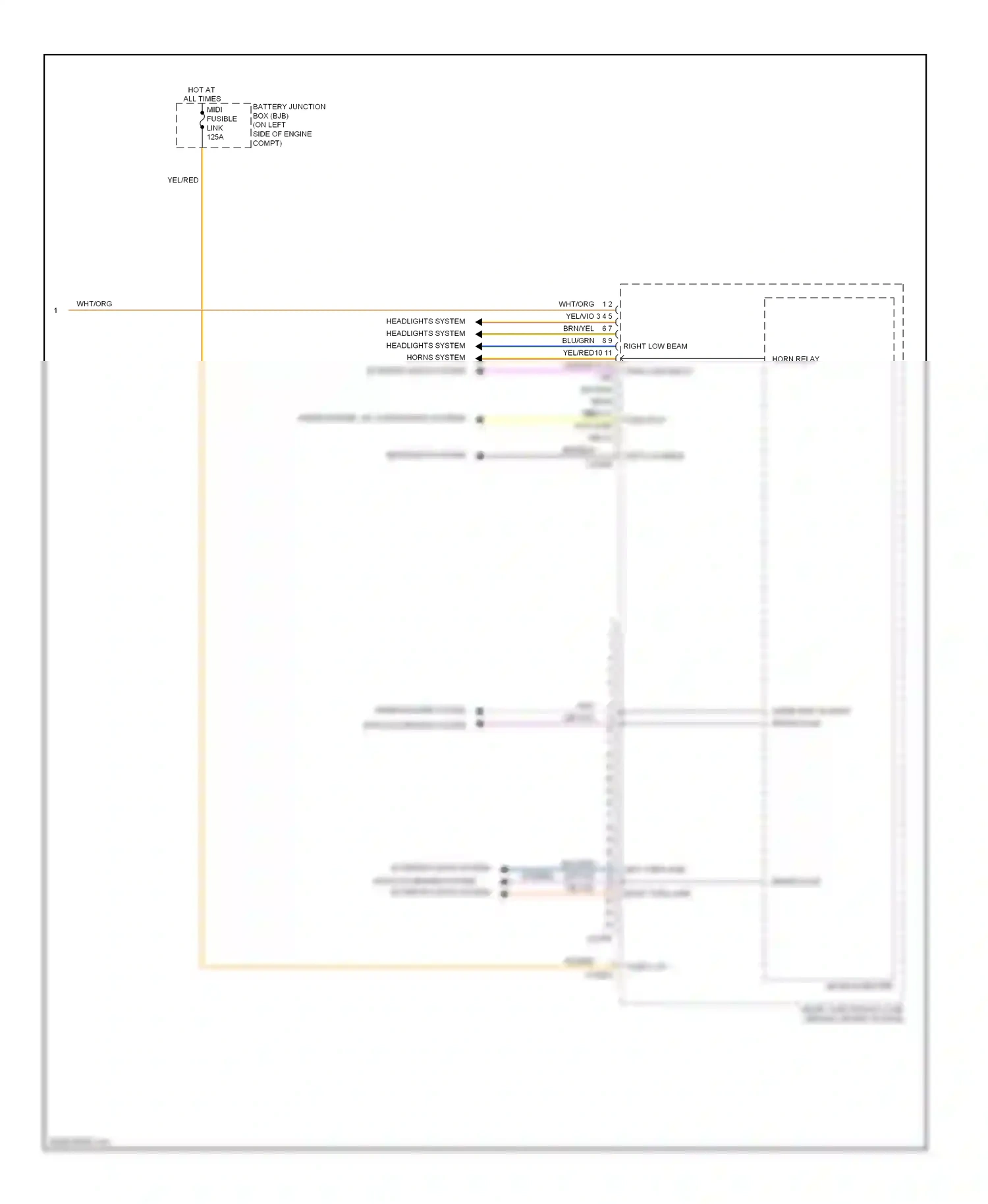 Mazda Tribute II (2007-2011) microcomputer wiring diagram  (5 of 23)