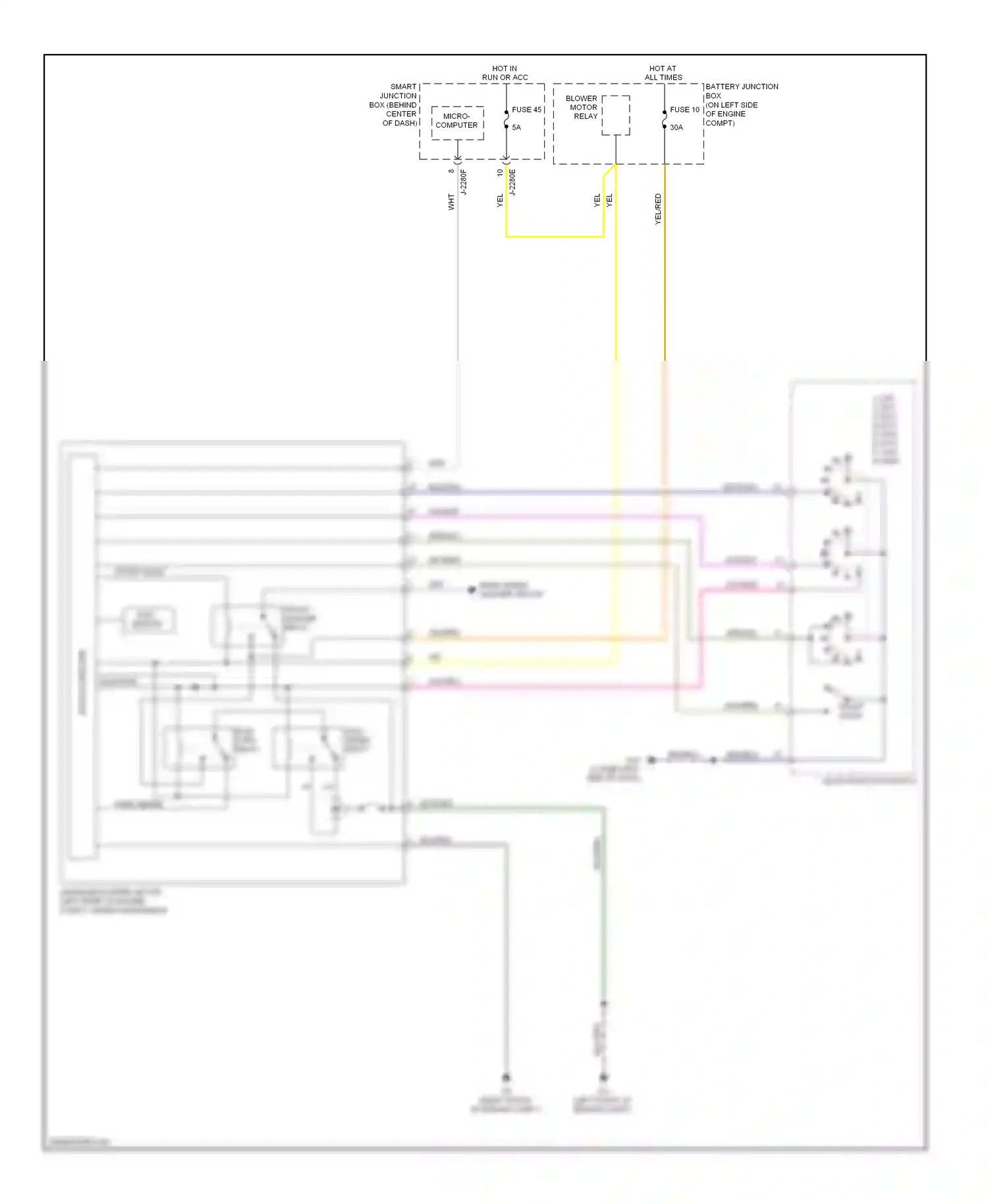 Mazda Tribute II (2007-2011) multi- function switch wiring diagram  (2 of 8)