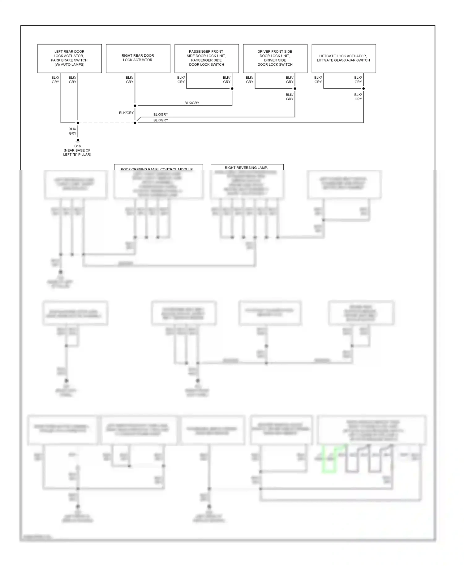 Mazda Tribute II (2007-2011) occupant classification sensor (ocs) wiring diagram  (2 of 2)