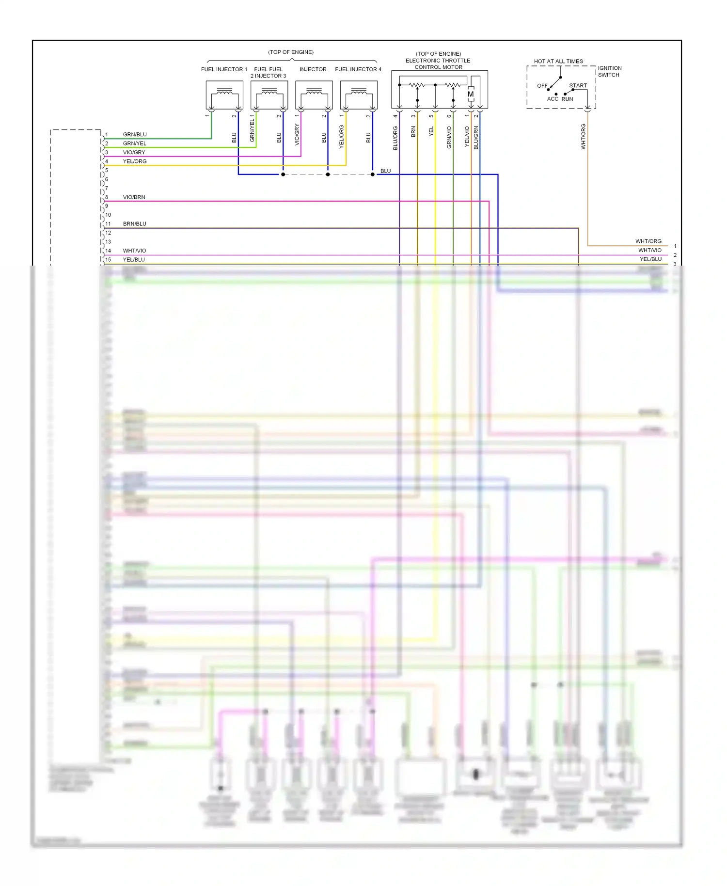 Mazda Tribute II (2007-2011) run wiring diagram  (4 of 6)