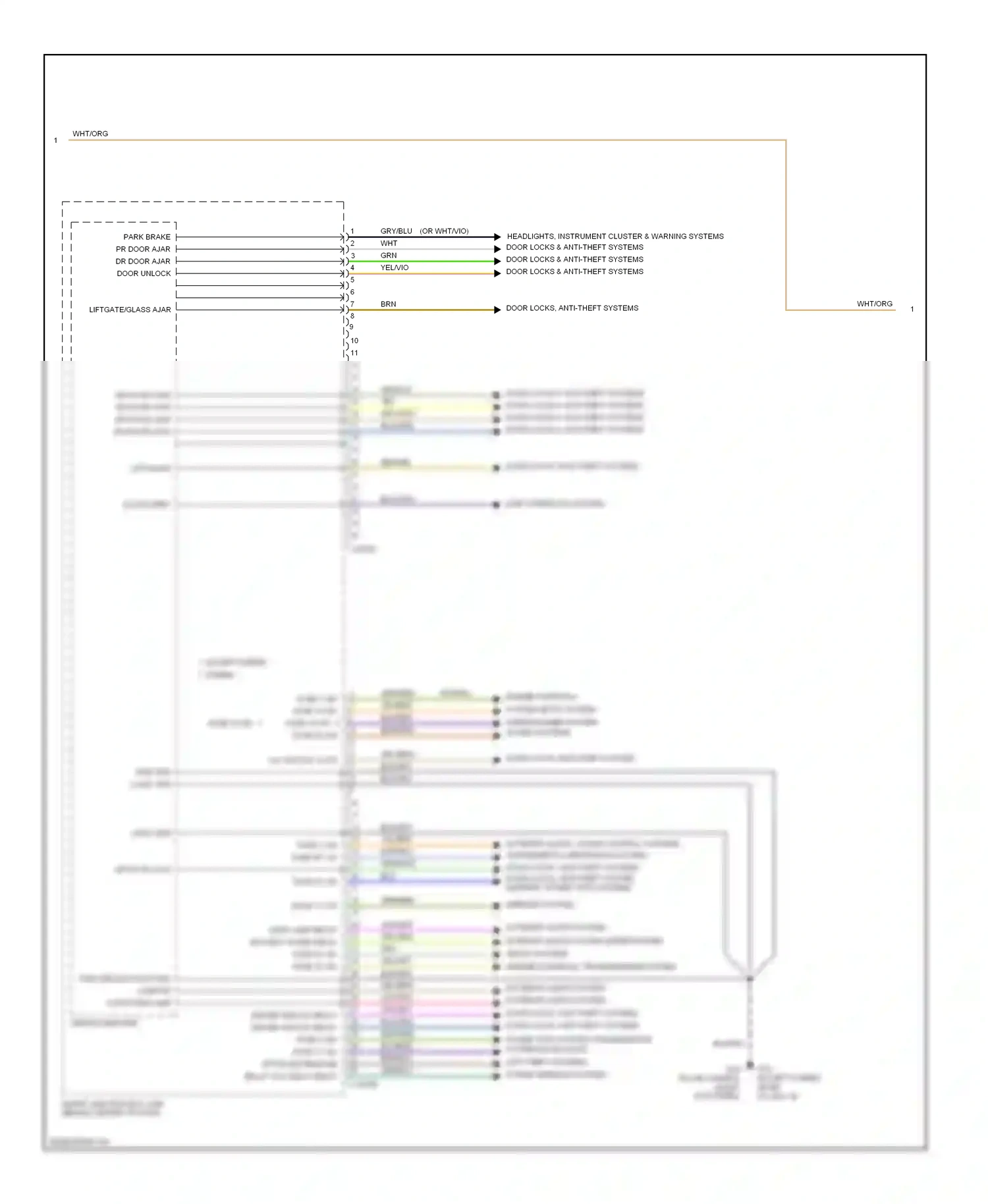Mazda Tribute II (2007-2011) shift interlock system wiring diagram  (1 of 2)