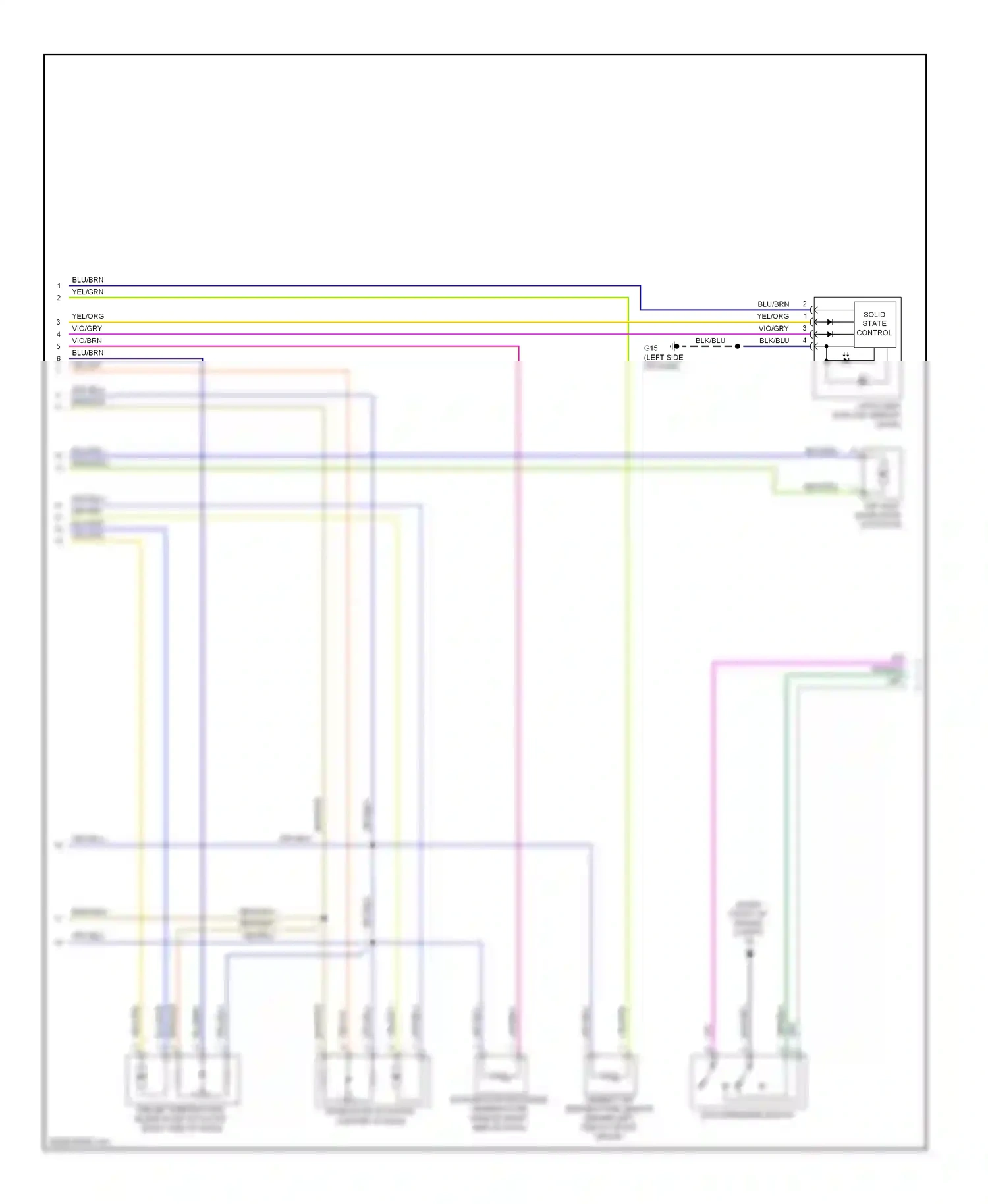 Mazda Tribute II (2007-2011) solid state control wiring diagram  (1 of 2)