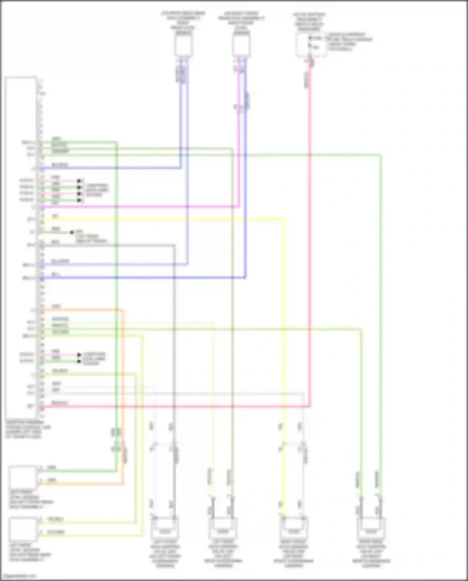 A-class Mercedes-Benz W177 (2018-2023): Electronic suspension circuit, w/o power variant uprated 2
