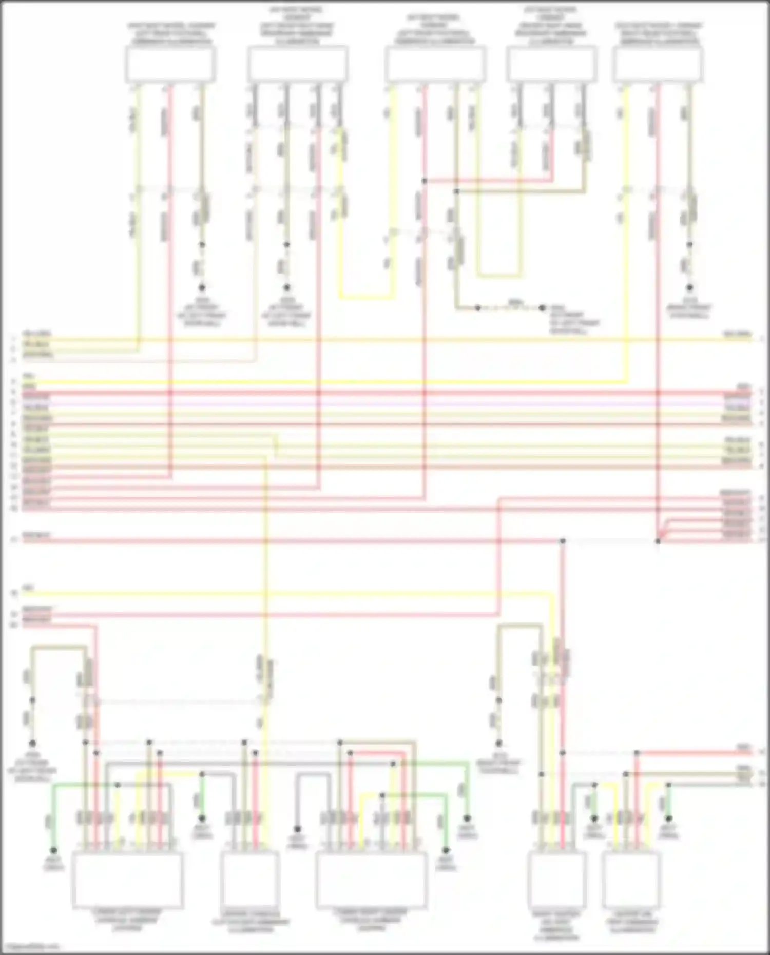A-class Mercedes-Benz W177 (2018-2023): Courtesy lamps circuit (5 of 6)